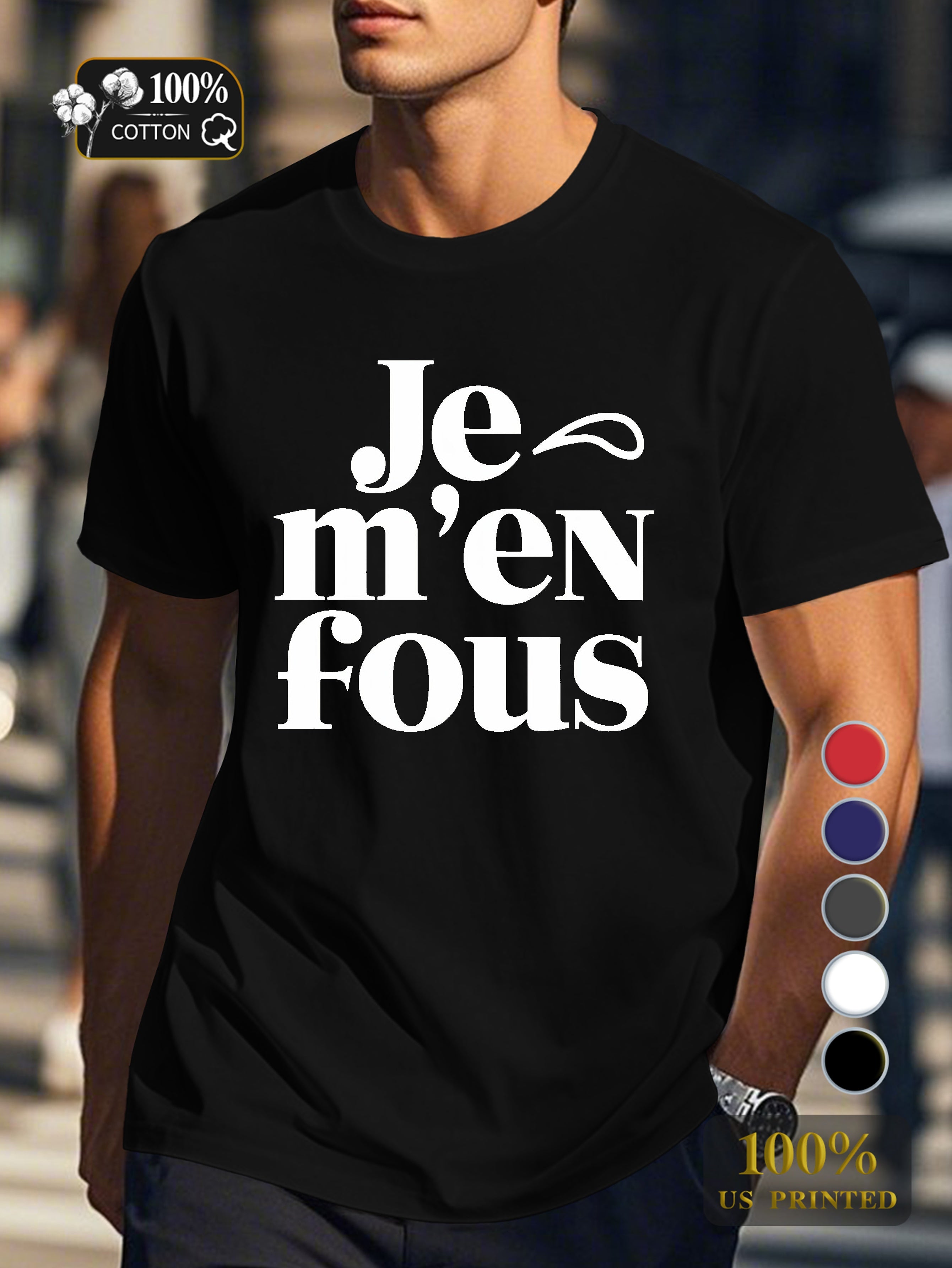 I DON T CARE Men's pure cotton Tshirt Comfort Fit