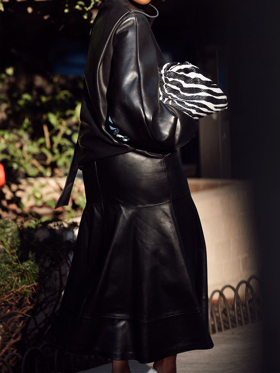 PU Fashion Two Pieces Dress