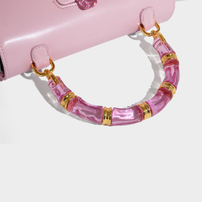 Bamboo Handle Handbag Crossbody Bag