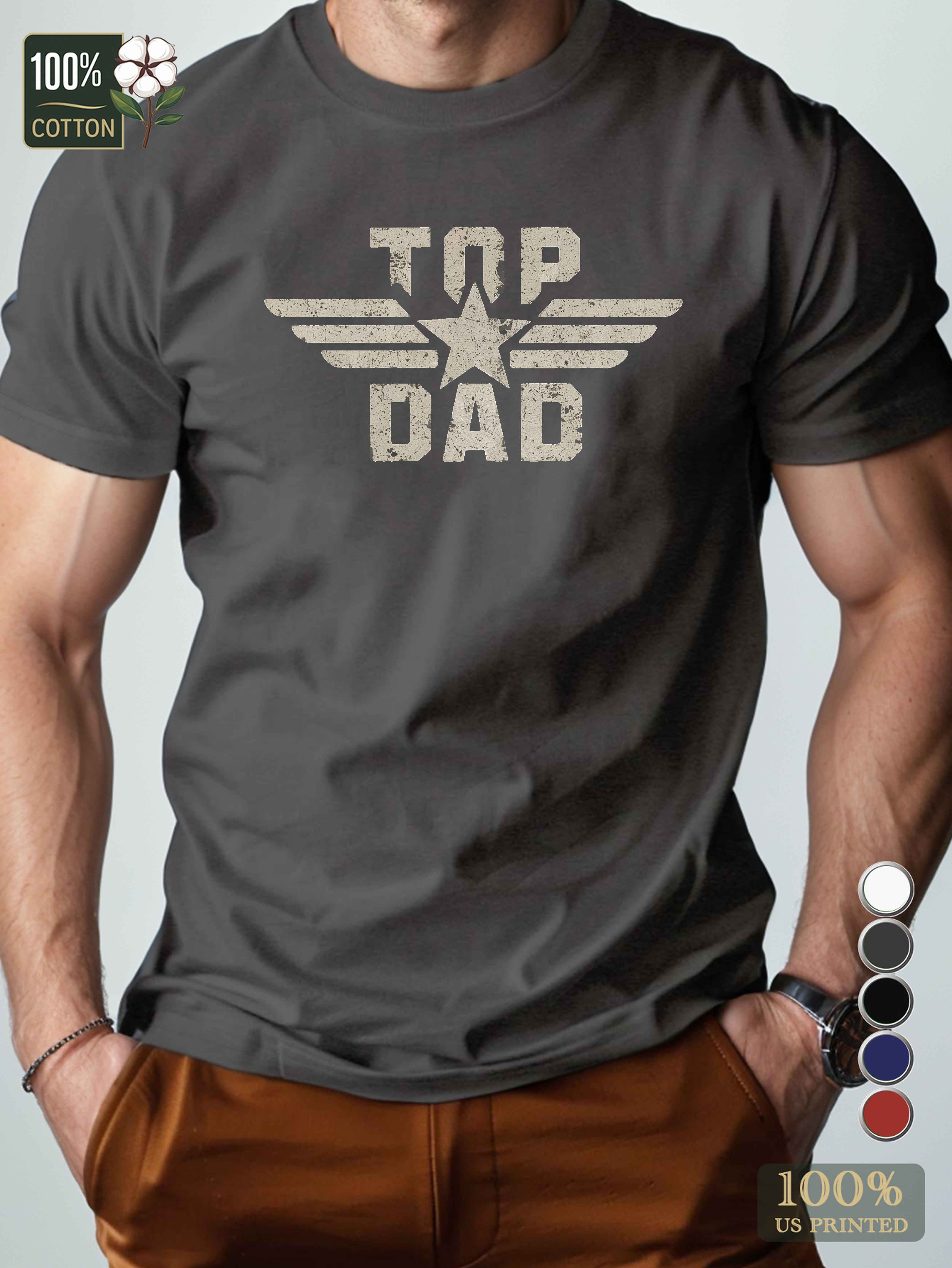 TOP DAD illustration Men's pure cotton Tshirt Comfort Fit