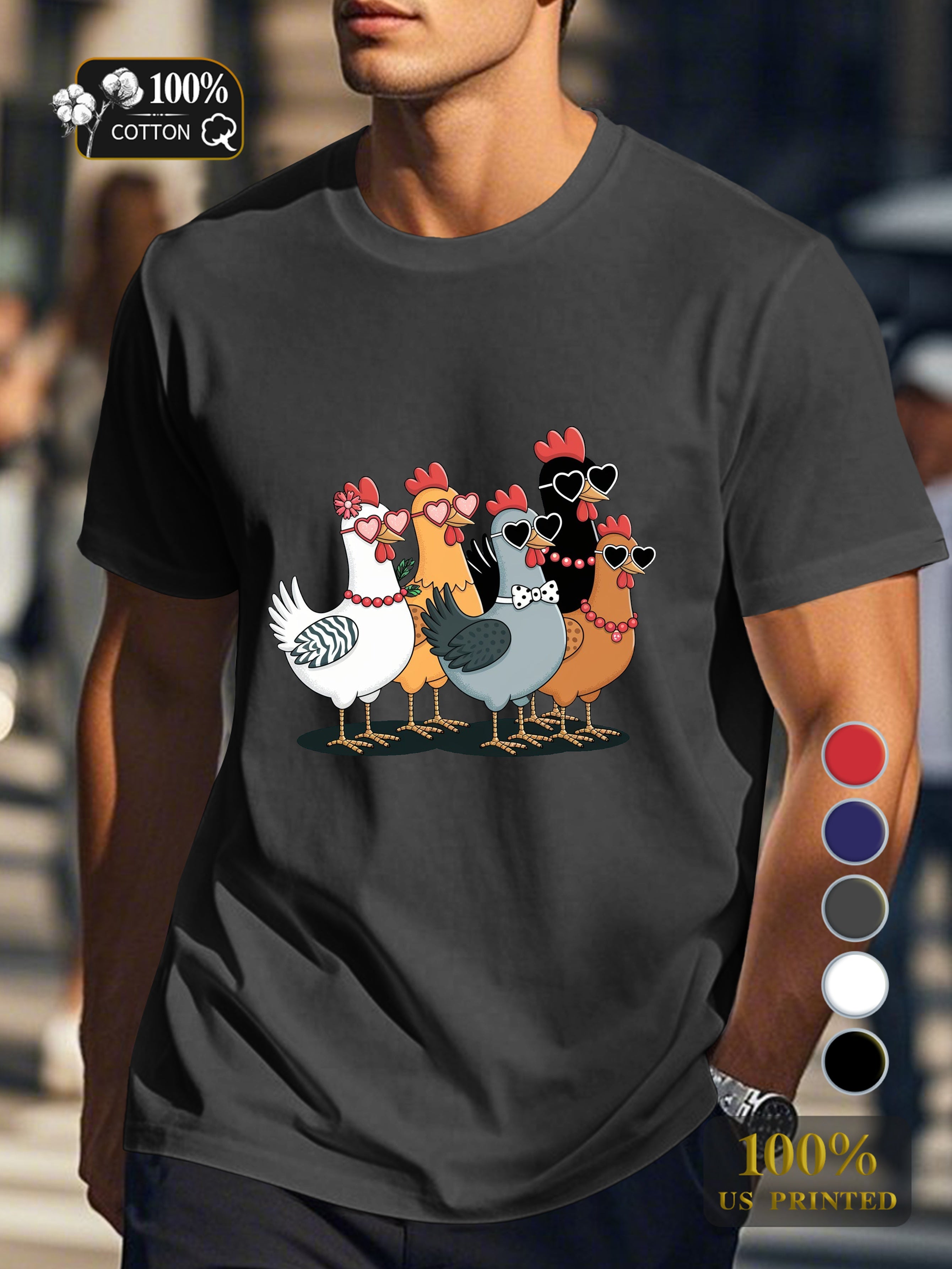 Top 0718 4 Men's pure cotton Tshirt Comfort Fit