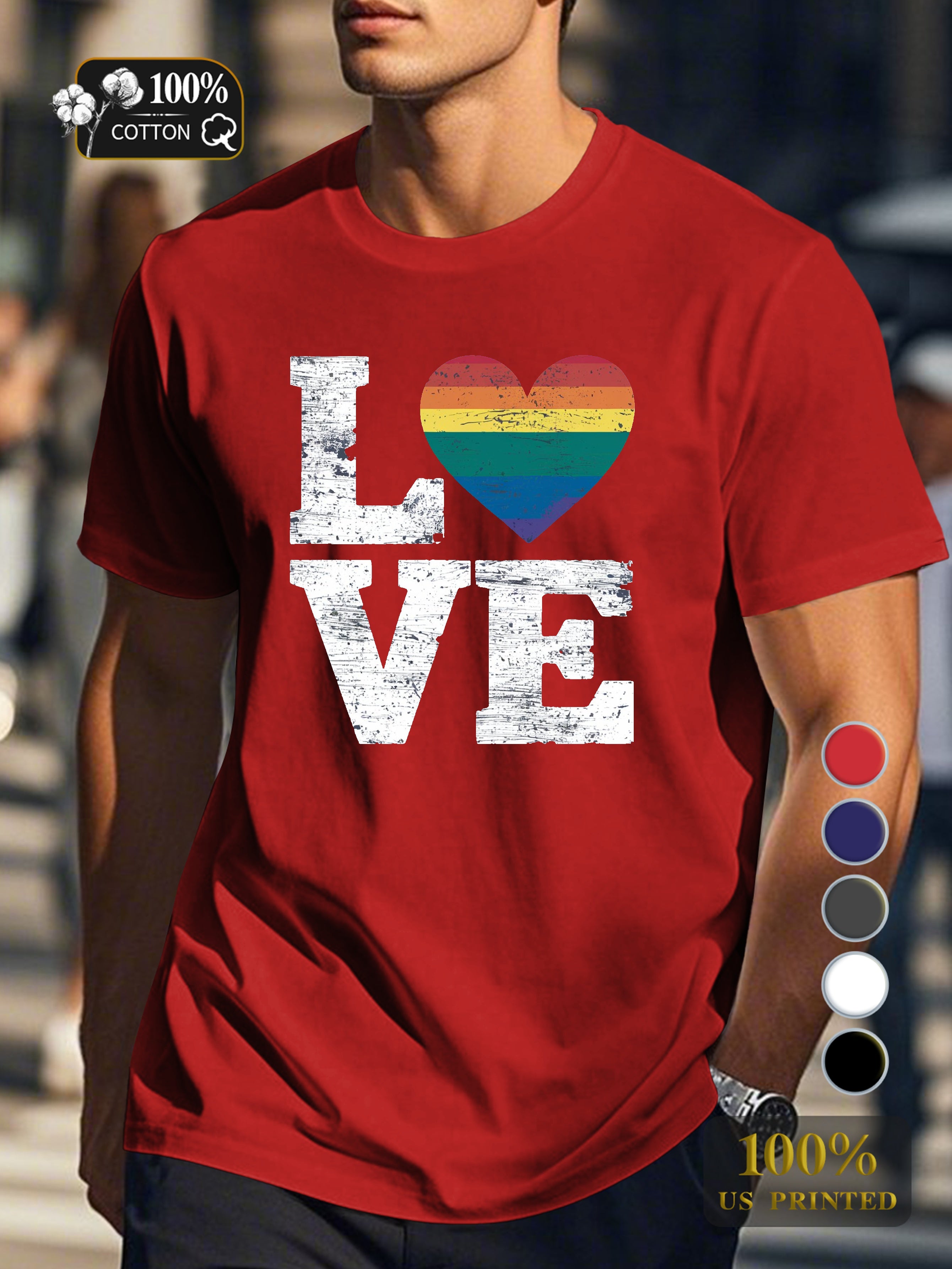 Top 0718 2 Men's pure cotton Tshirt Comfort Fit