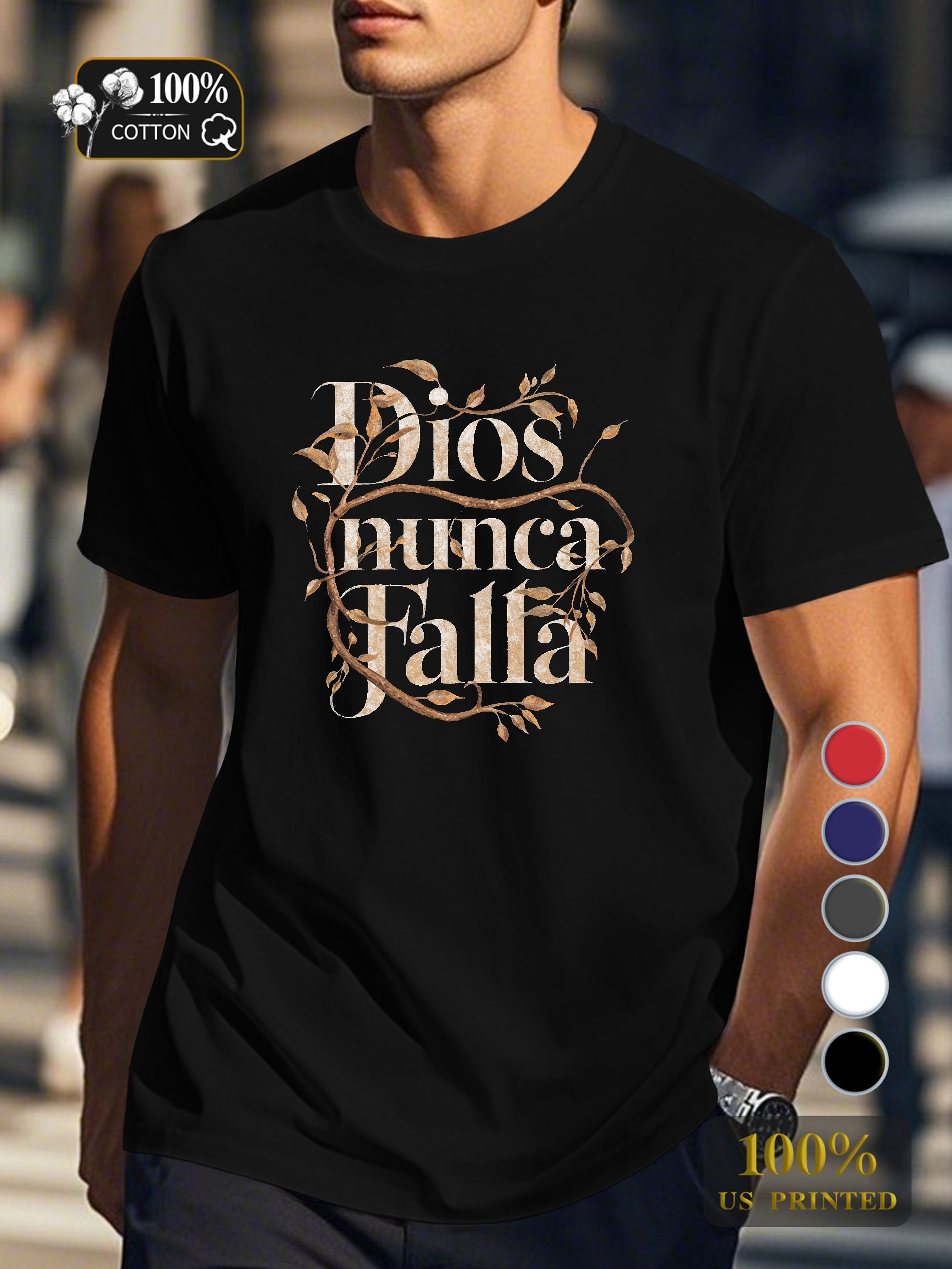 God Never Fails Men's pure cotton Tshirt Comfort Fit