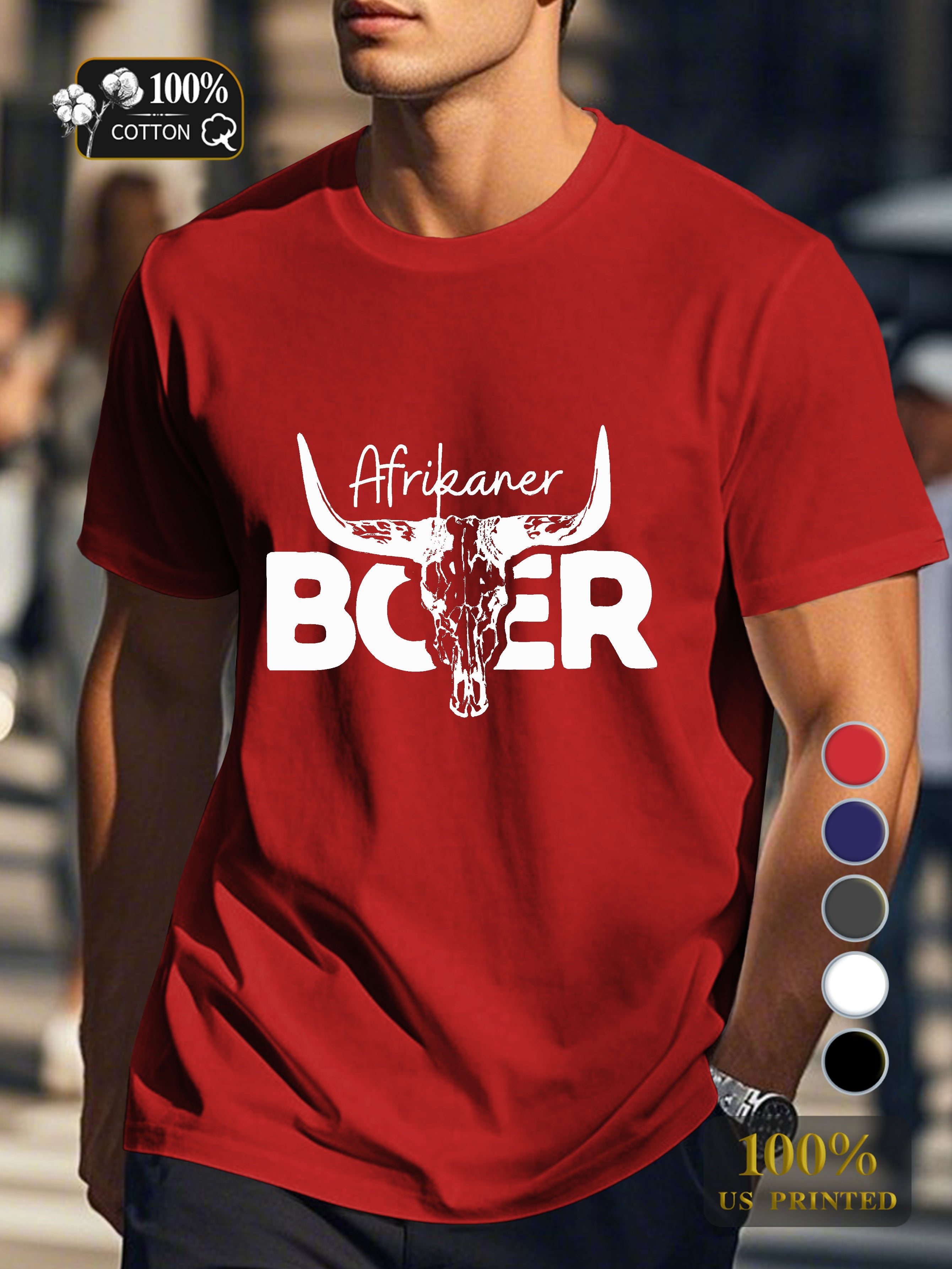 Top 0718 5 Men's pure cotton Tshirt Comfort Fit