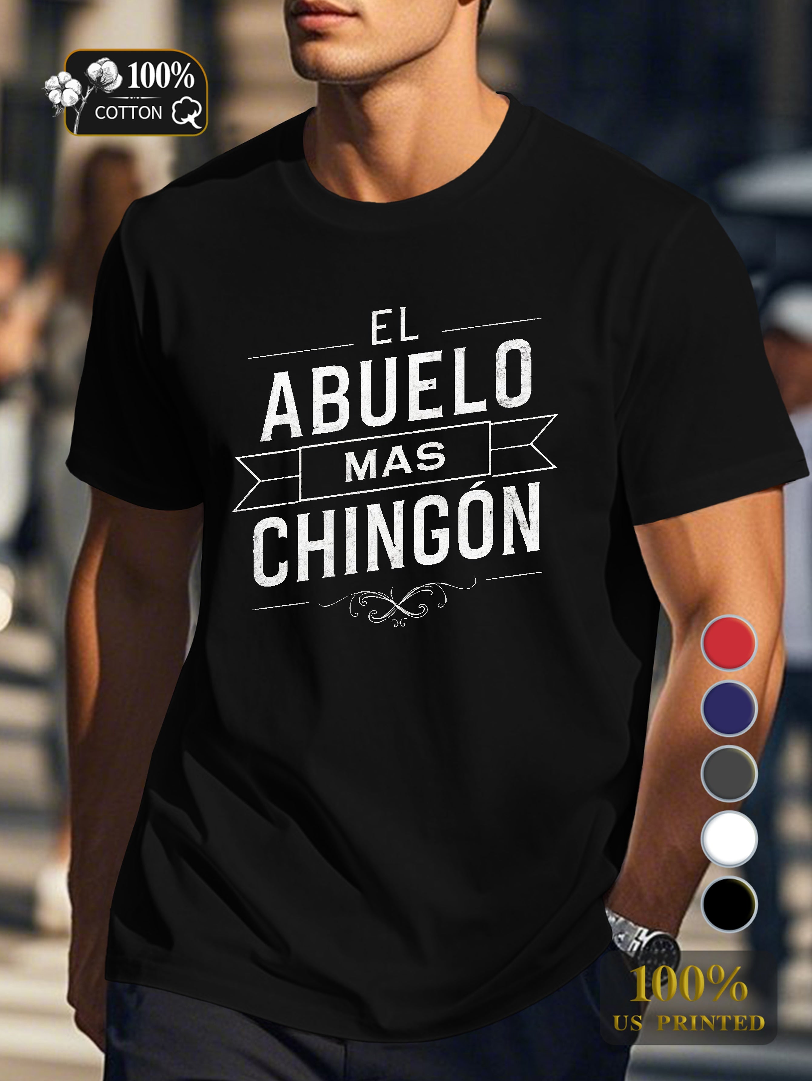 THE MOST CHINGON GRANDPA Men's pure cotton Tshirt Comfort Fit
