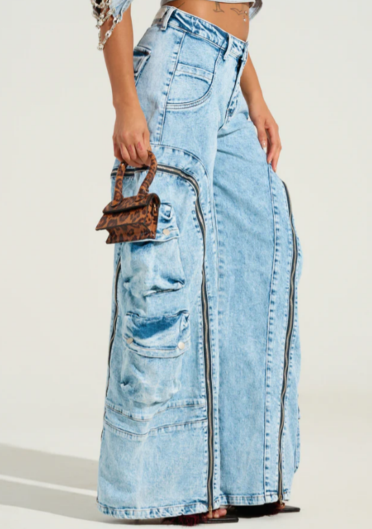 Real Chill Cargo Zip Jeans