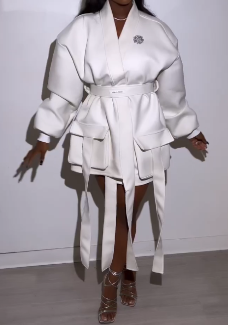 Cargo Warp Short Dress