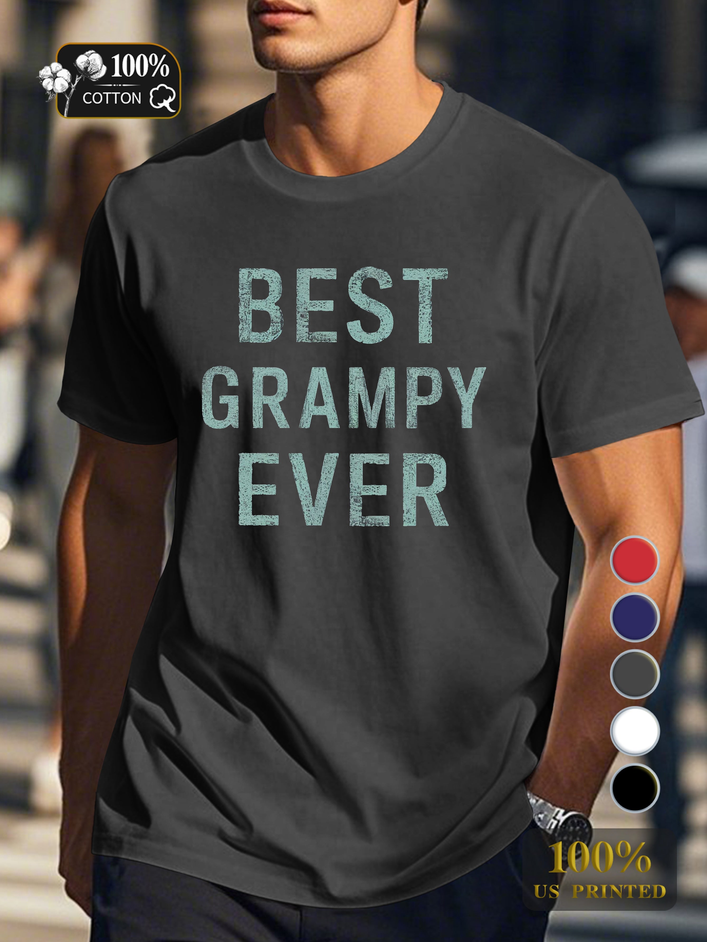 BEST GRAMPY EVER Men's pure cotton Tshirt Comfort Fit