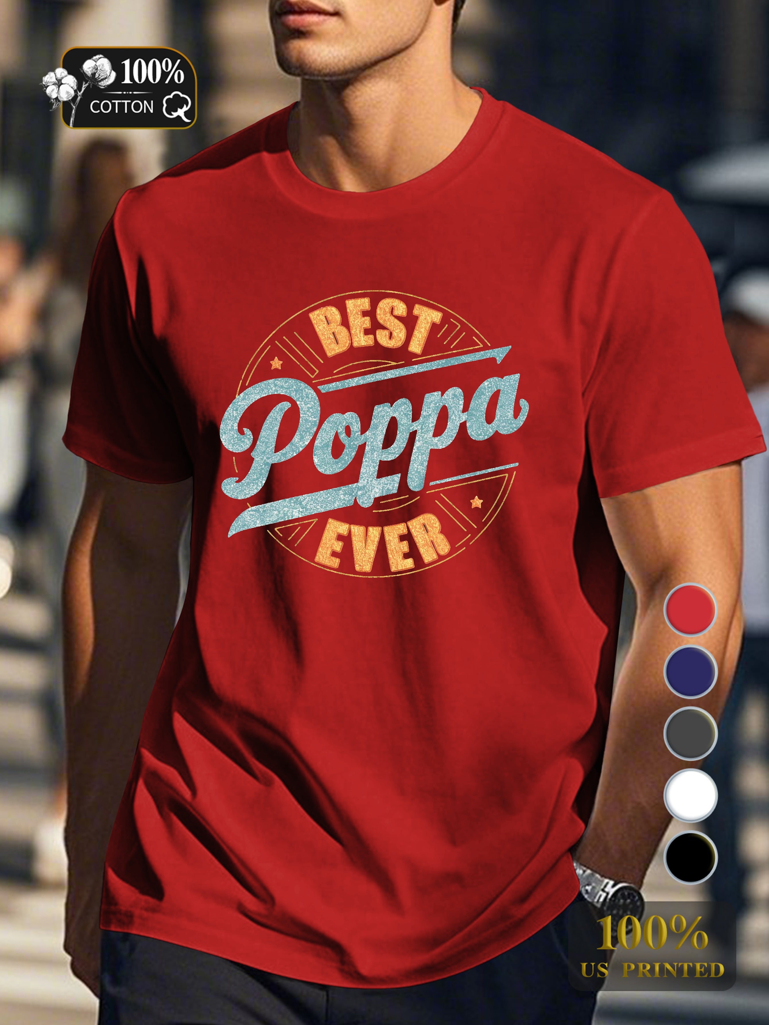 Poppa Men's pure cotton Tshirt Comfort Fit