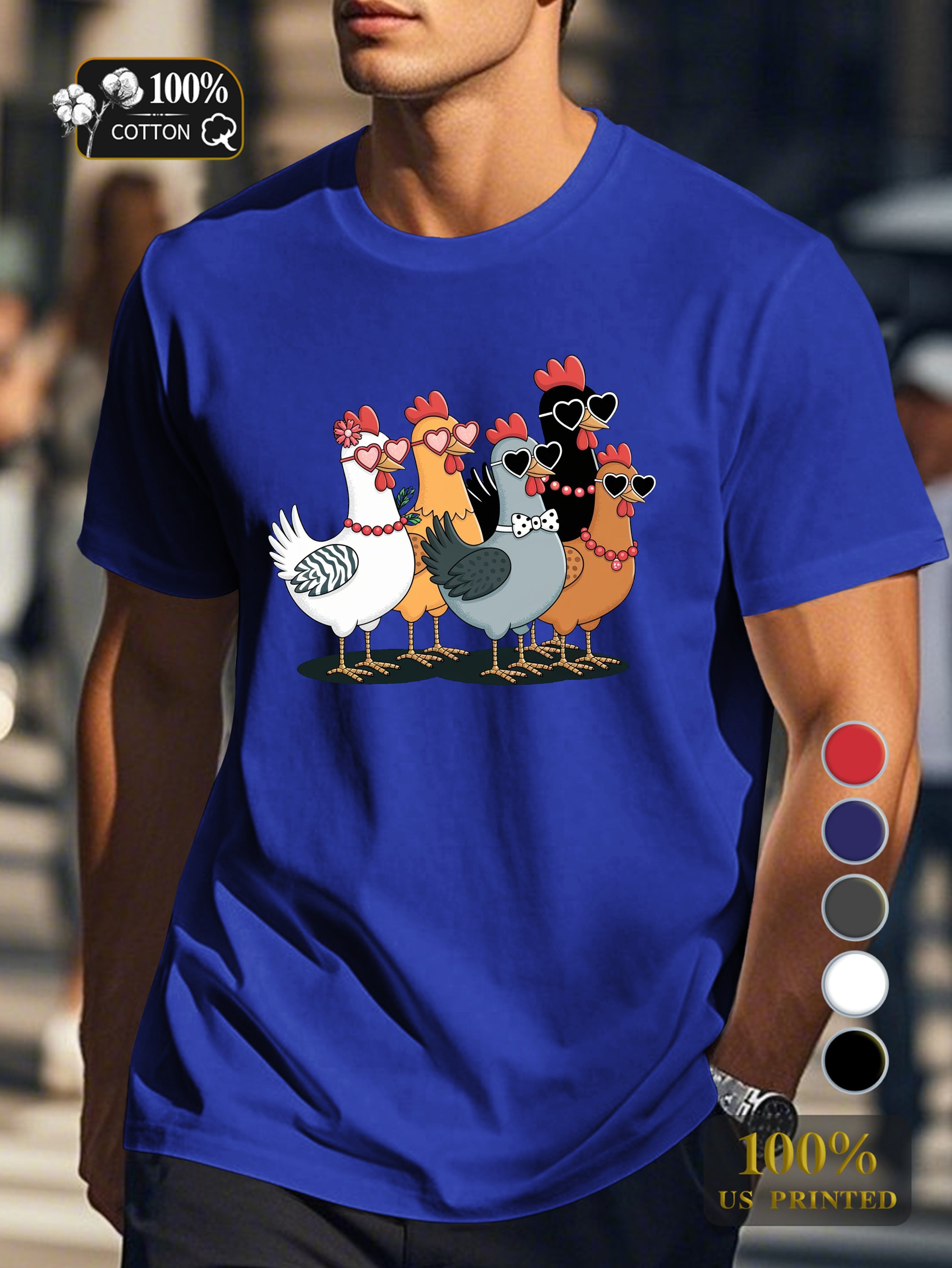 Top 0718 4 Men's pure cotton Tshirt Comfort Fit