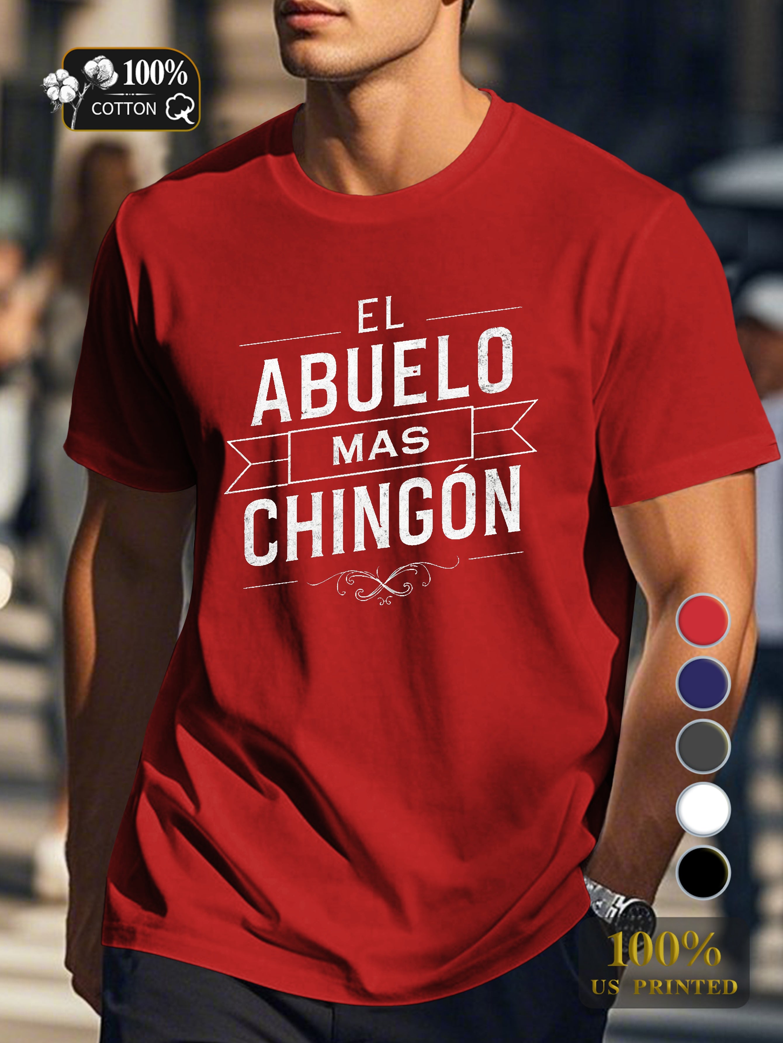 THE MOST CHINGON GRANDPA Men's pure cotton Tshirt Comfort Fit