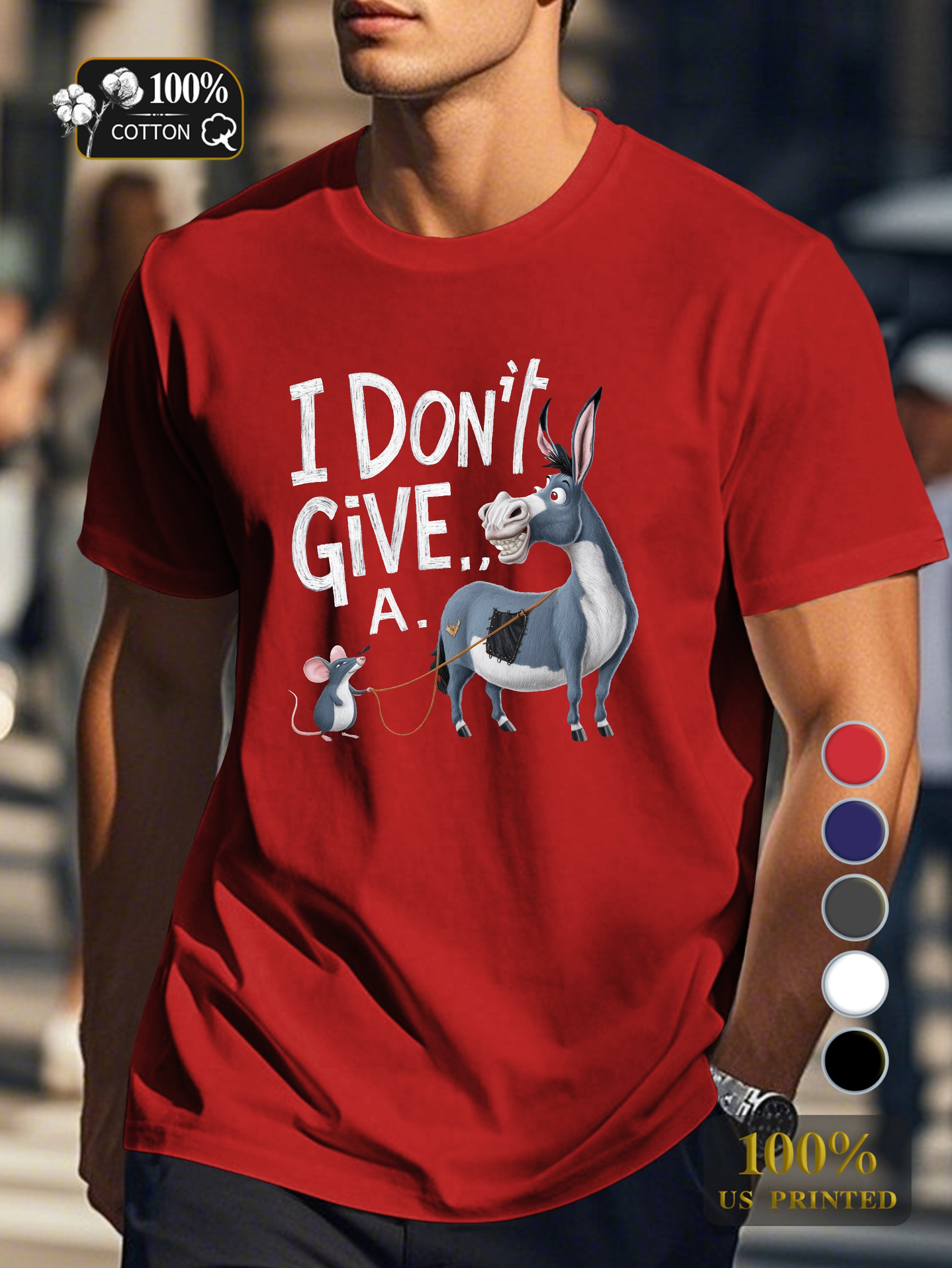 I don t give a Men's pure cotton Tshirt Comfort Fit