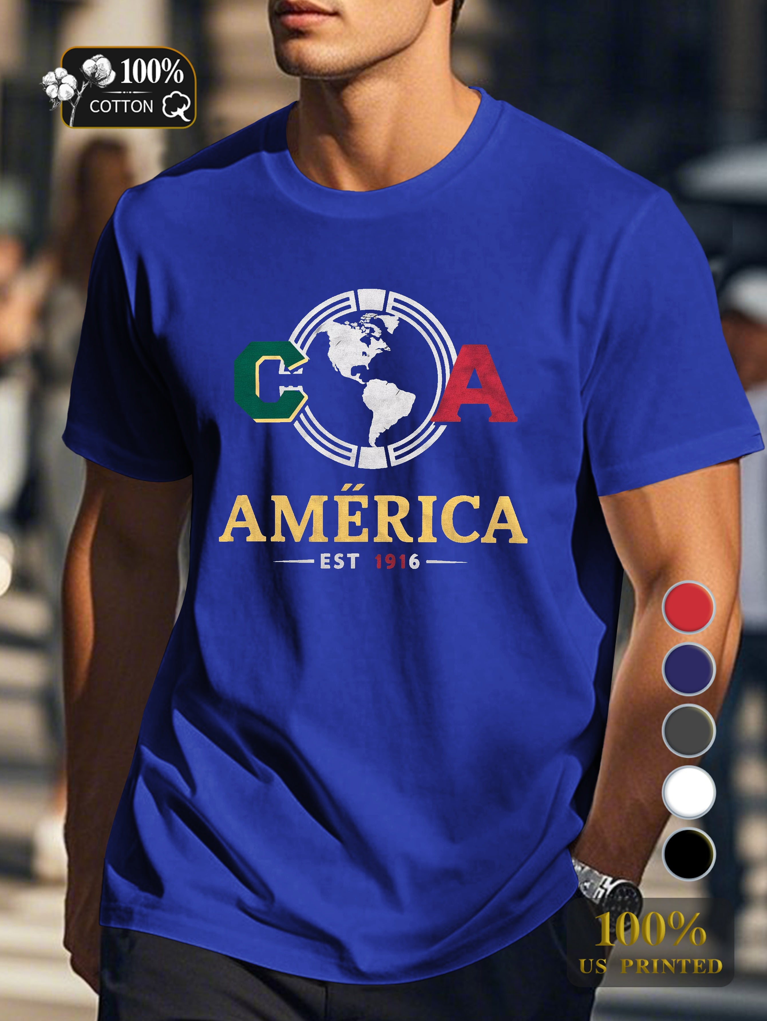 AMERICA emblem Men's pure cotton Tshirt Comfort Fit