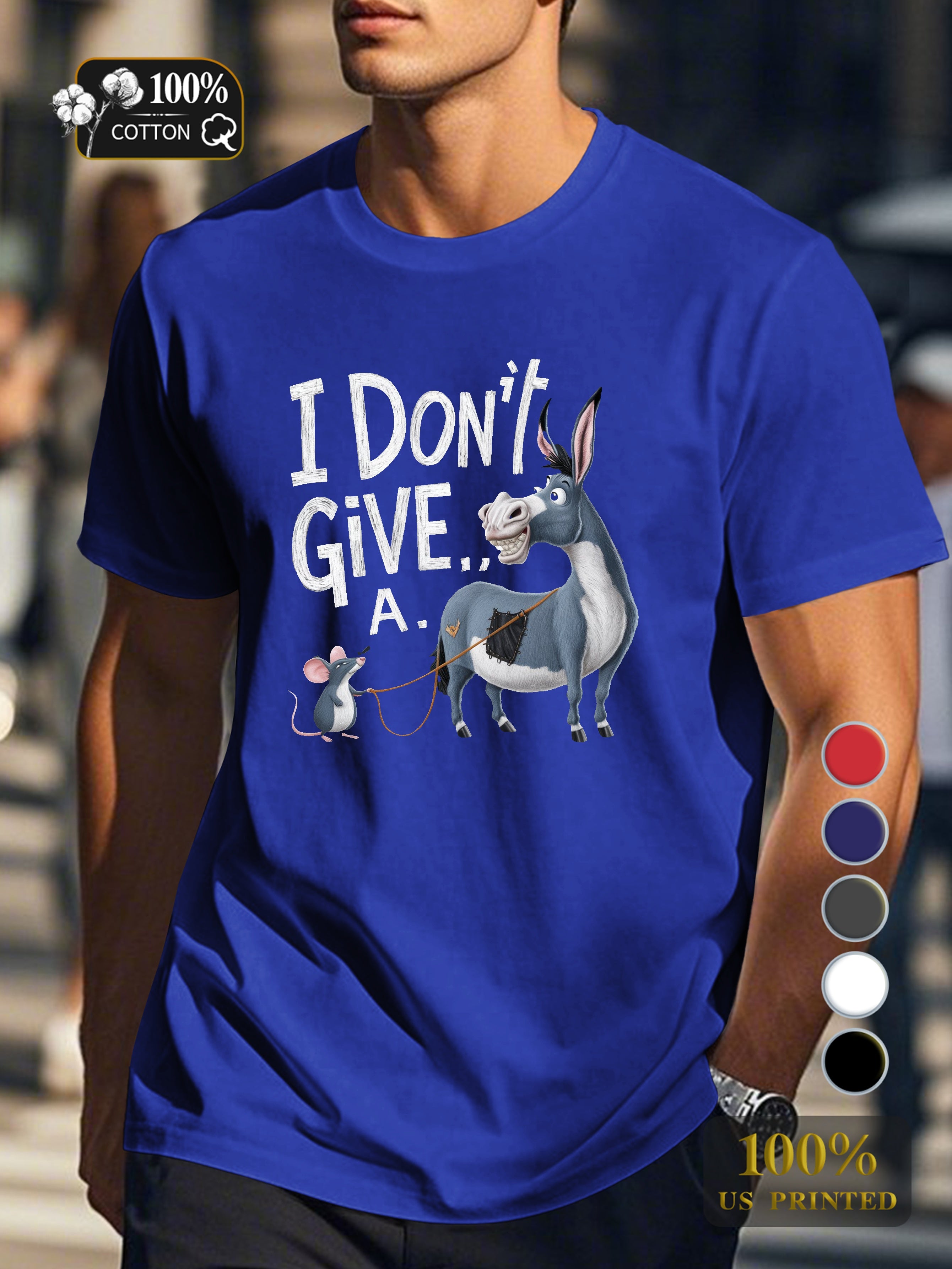 I don t give a Men's pure cotton Tshirt Comfort Fit