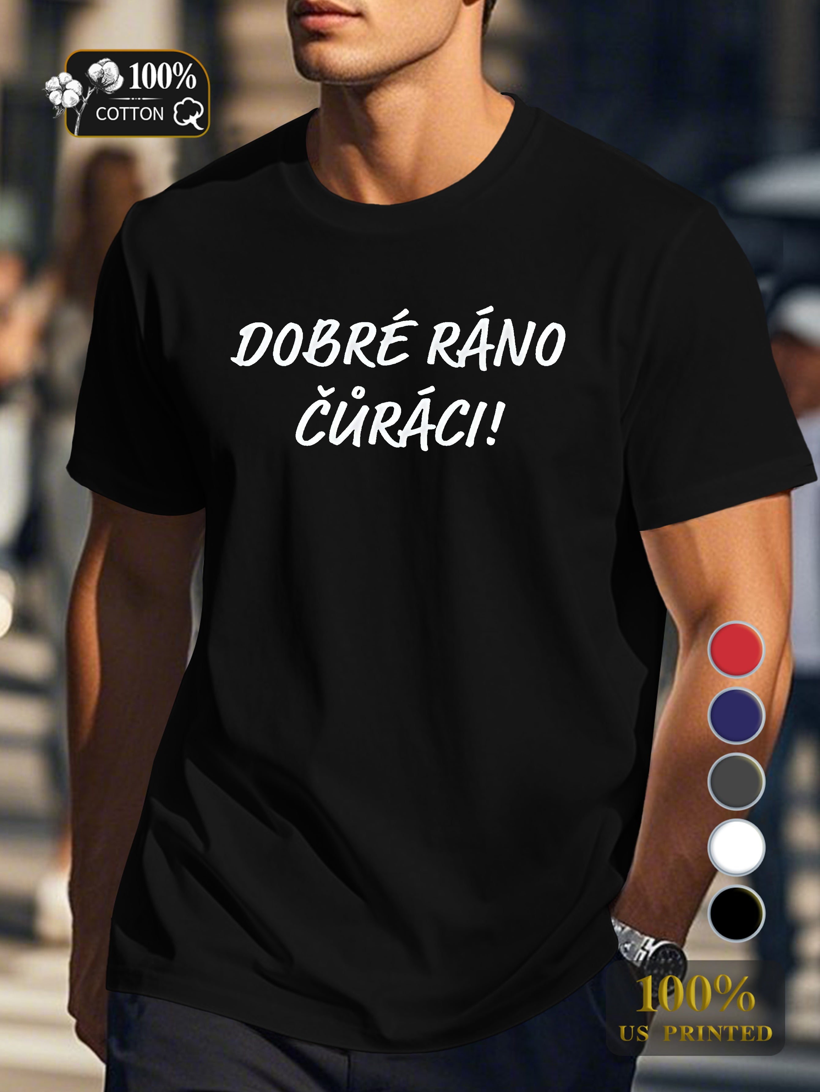 Top 0718 6 Men's pure cotton Tshirt Comfort Fit