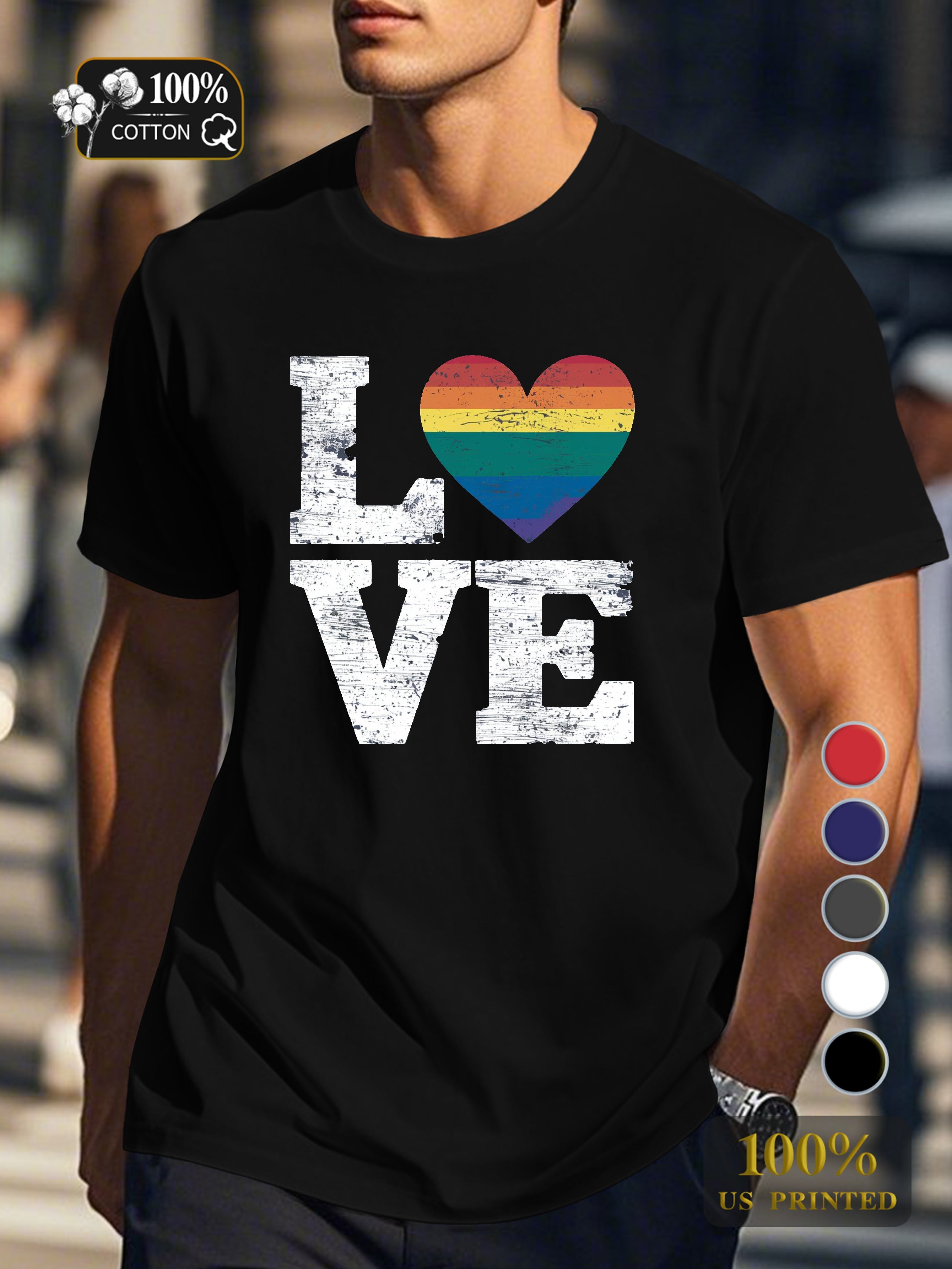 Top 0718 2 Men's pure cotton Tshirt Comfort Fit