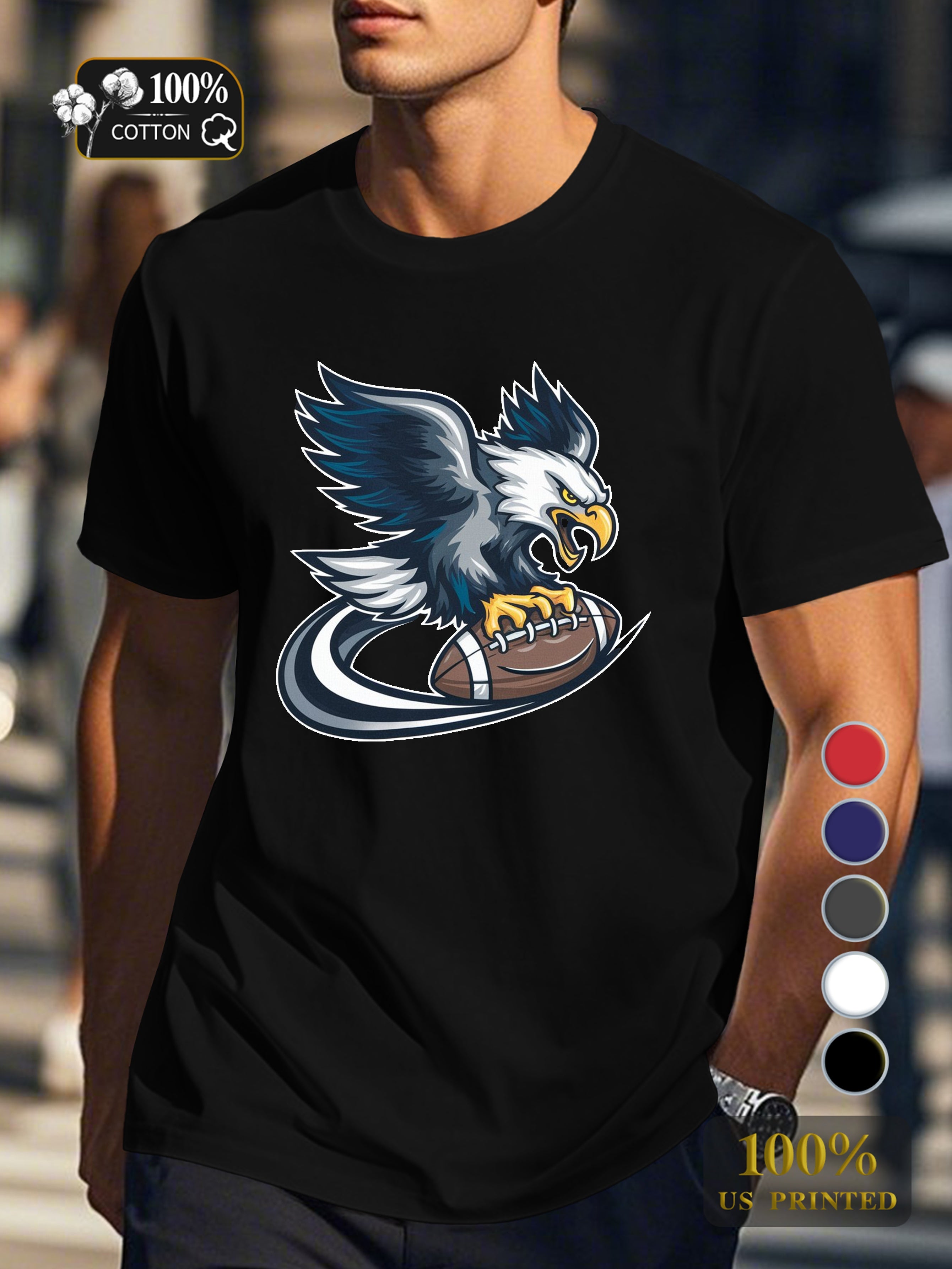 A captivating dark illustration Men's pure cotton Tshirt Comfort Fit