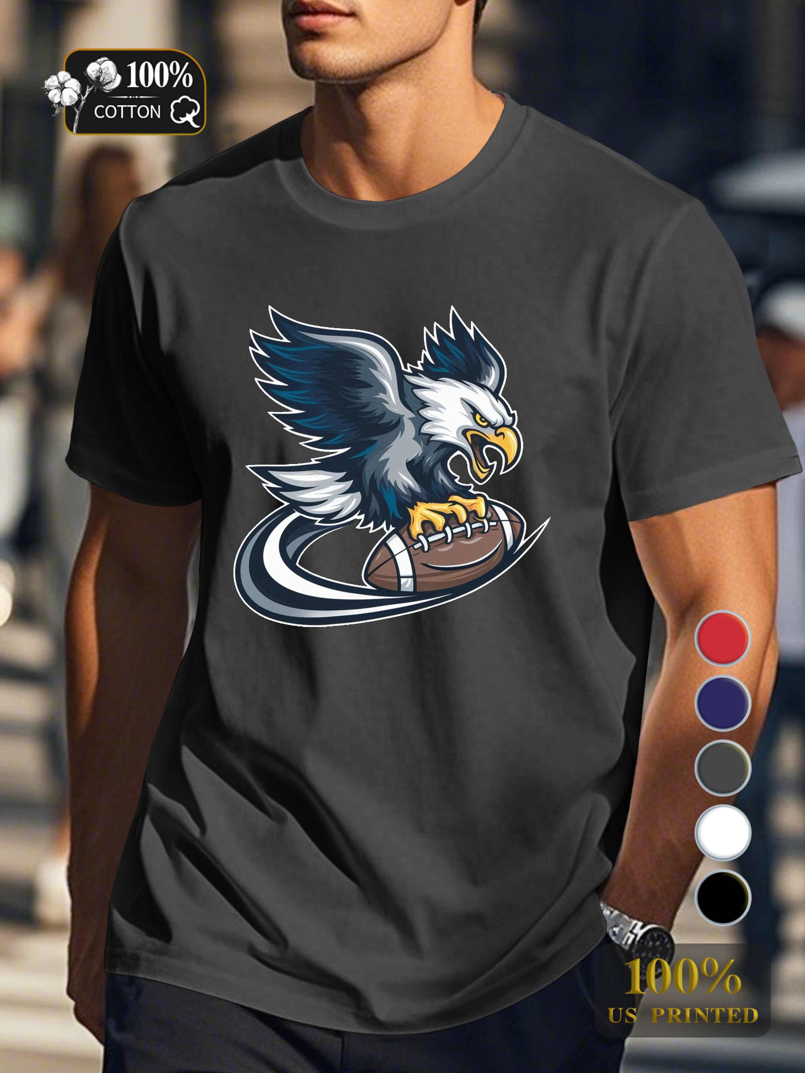 A captivating dark illustration Men's pure cotton Tshirt Comfort Fit