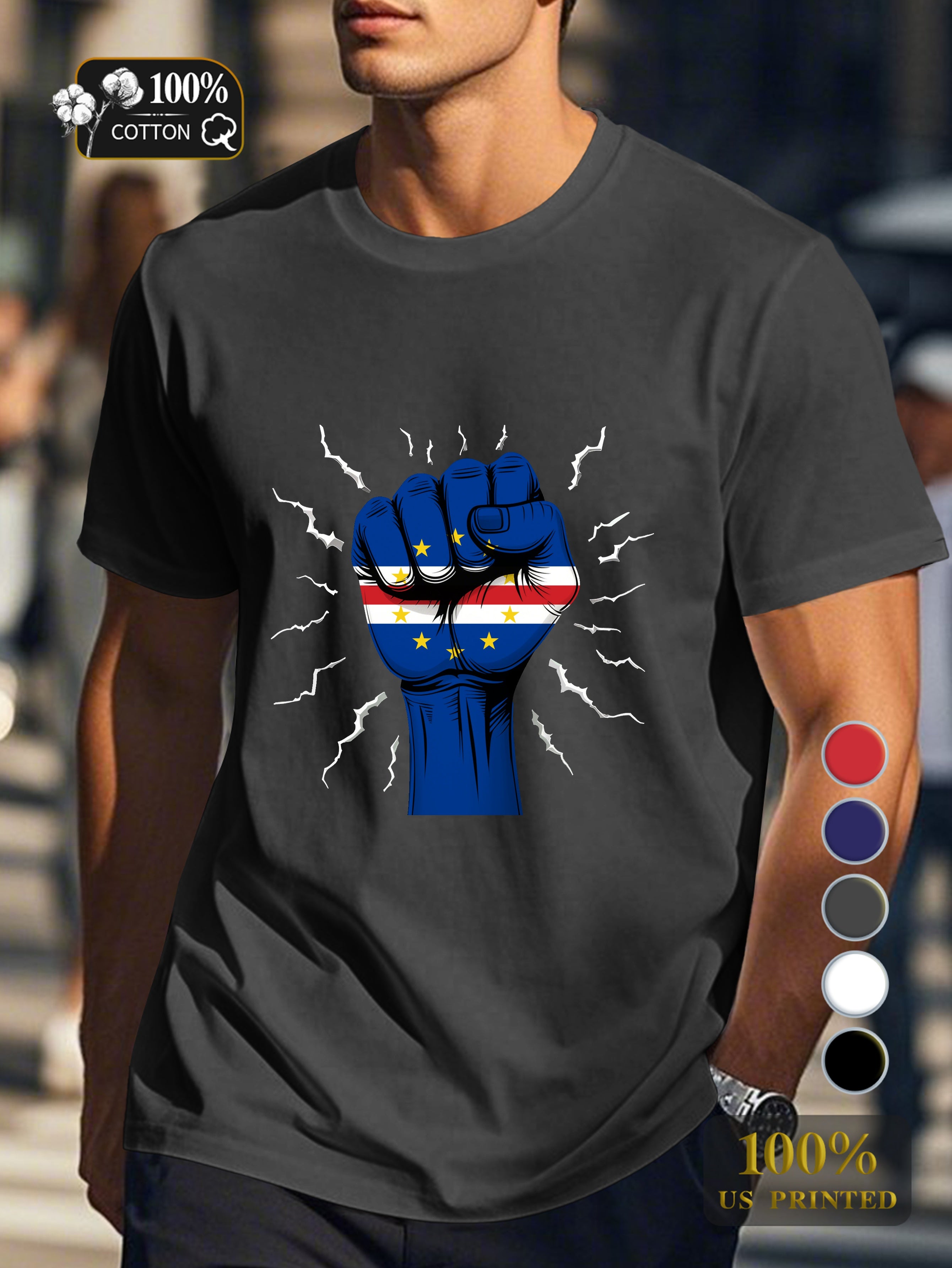 Top 0718 1 Men's pure cotton Tshirt Comfort Fit