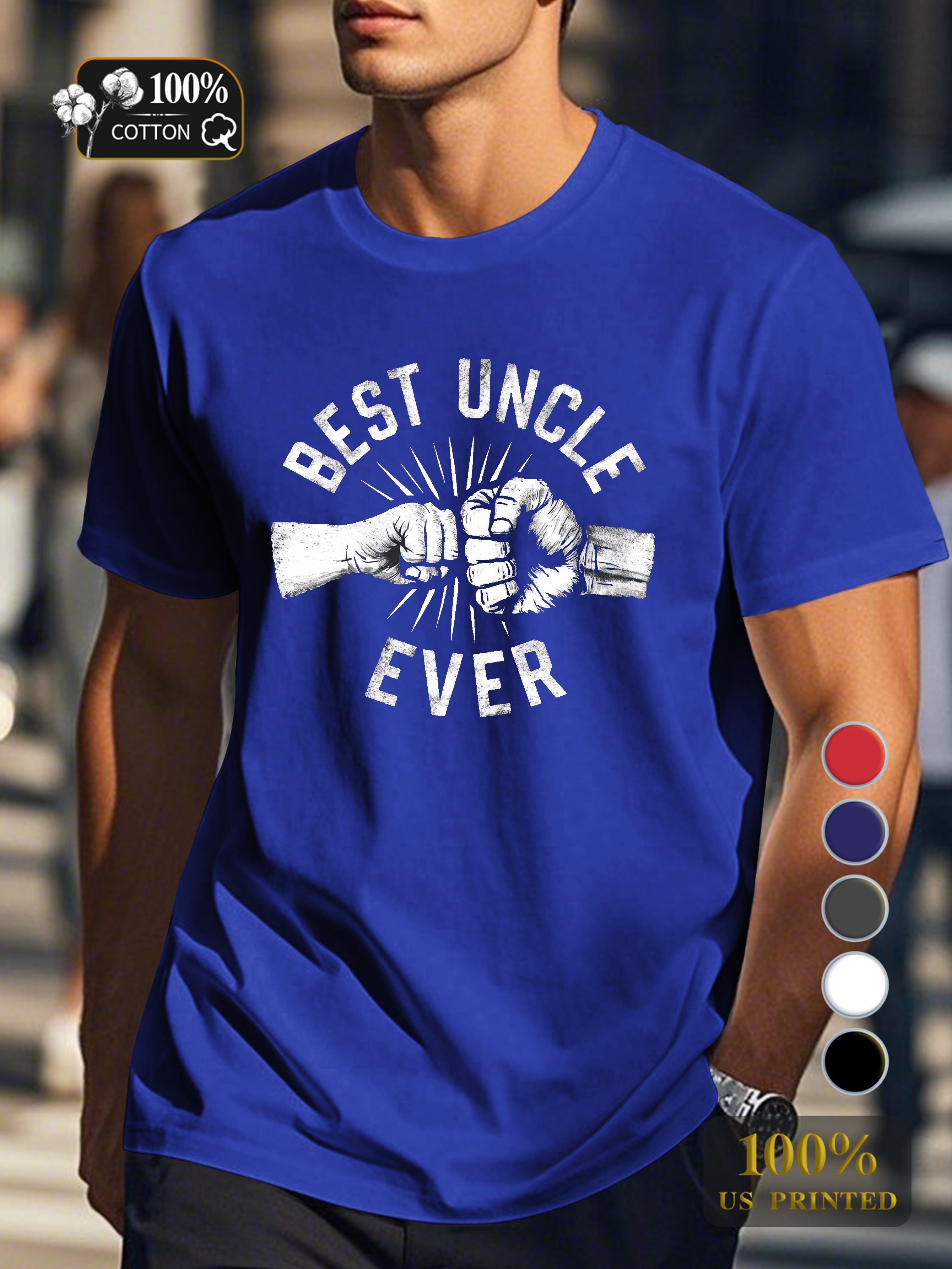 BEST UNCLE EVER Men's pure cotton Tshirt Comfort Fit