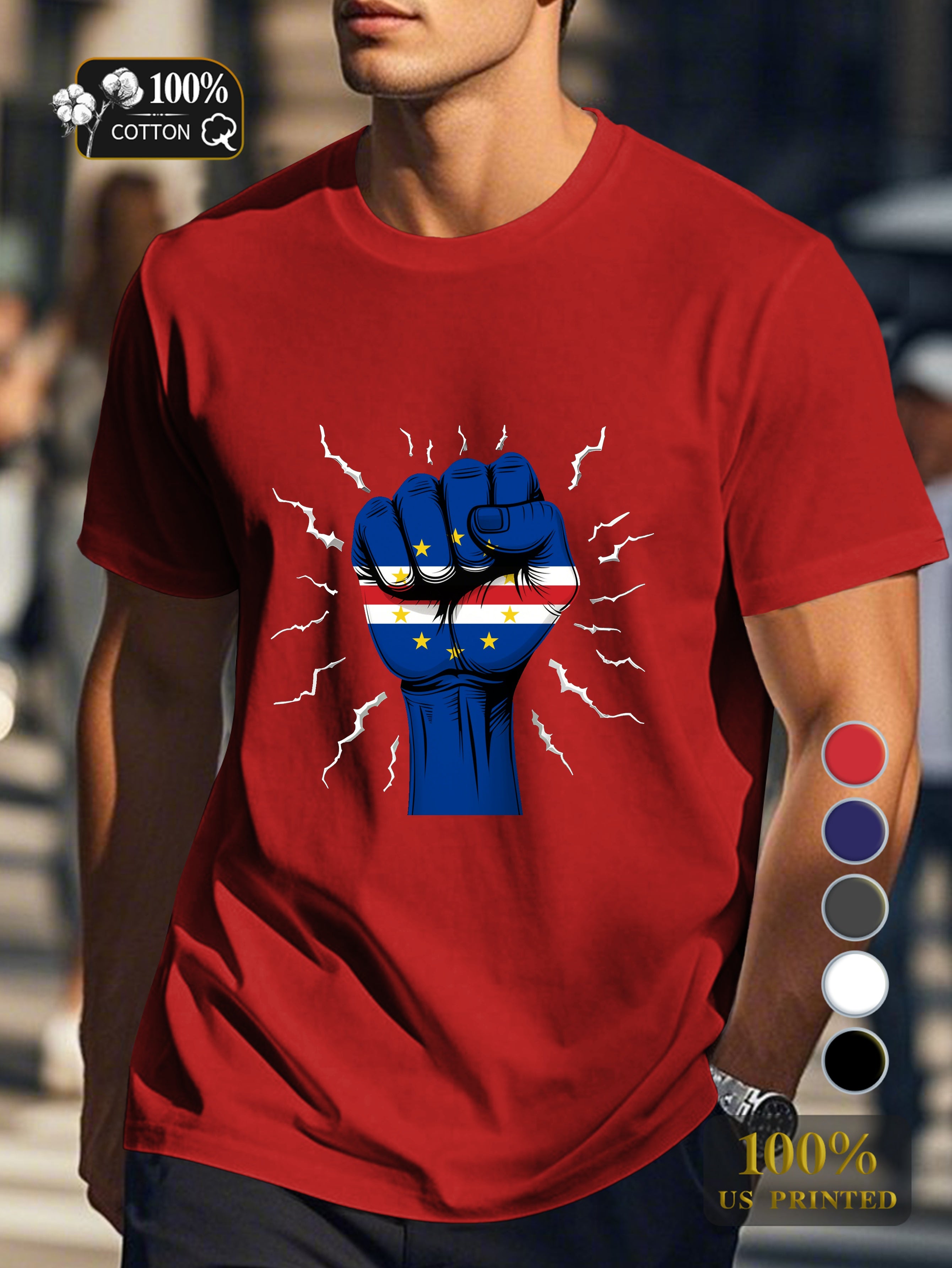 Top 0718 1 Men's pure cotton Tshirt Comfort Fit