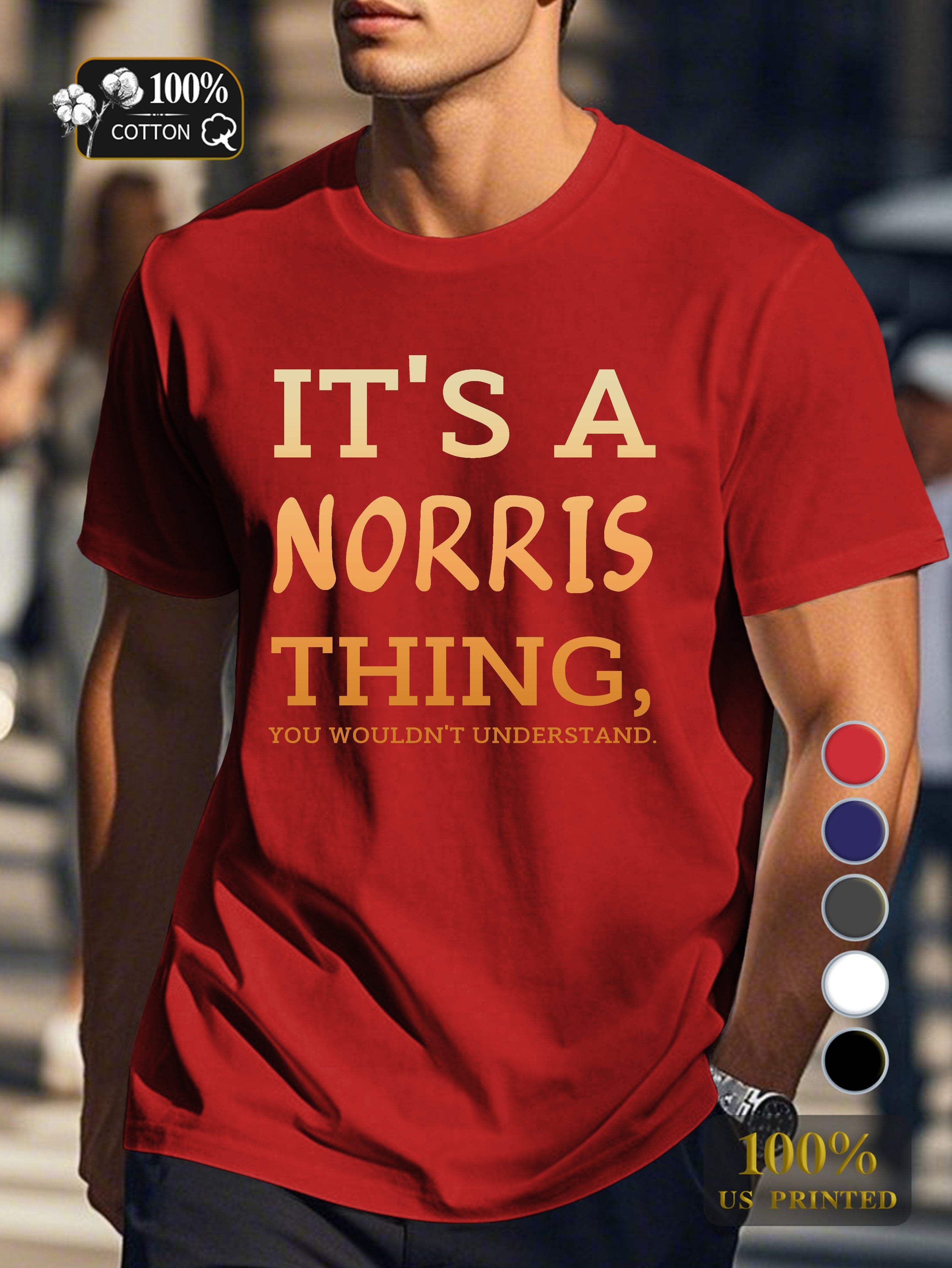 it s a norris thing Men's pure cotton Tshirt Comfort Fit