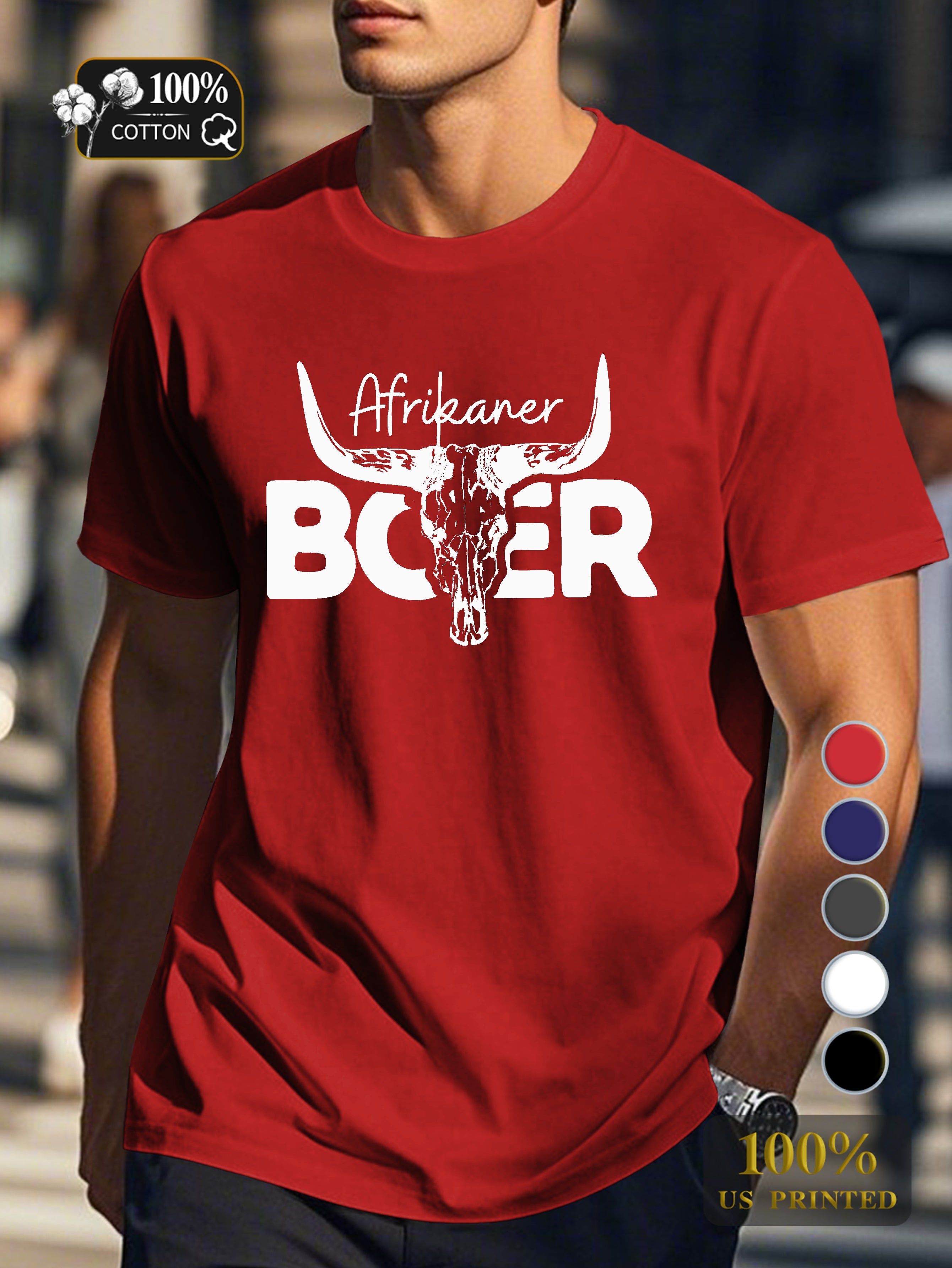 Top 0718 5 Men's pure cotton Tshirt Comfort Fit