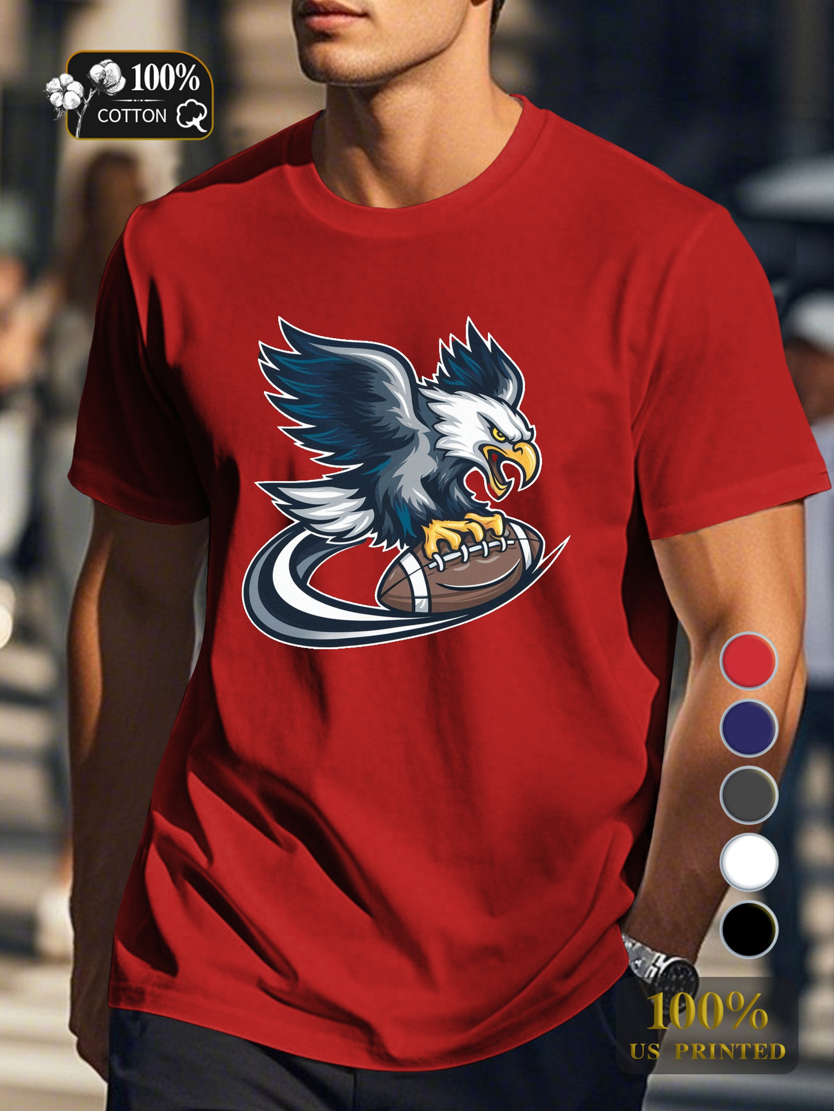 A captivating dark illustration Men's pure cotton Tshirt Comfort Fit