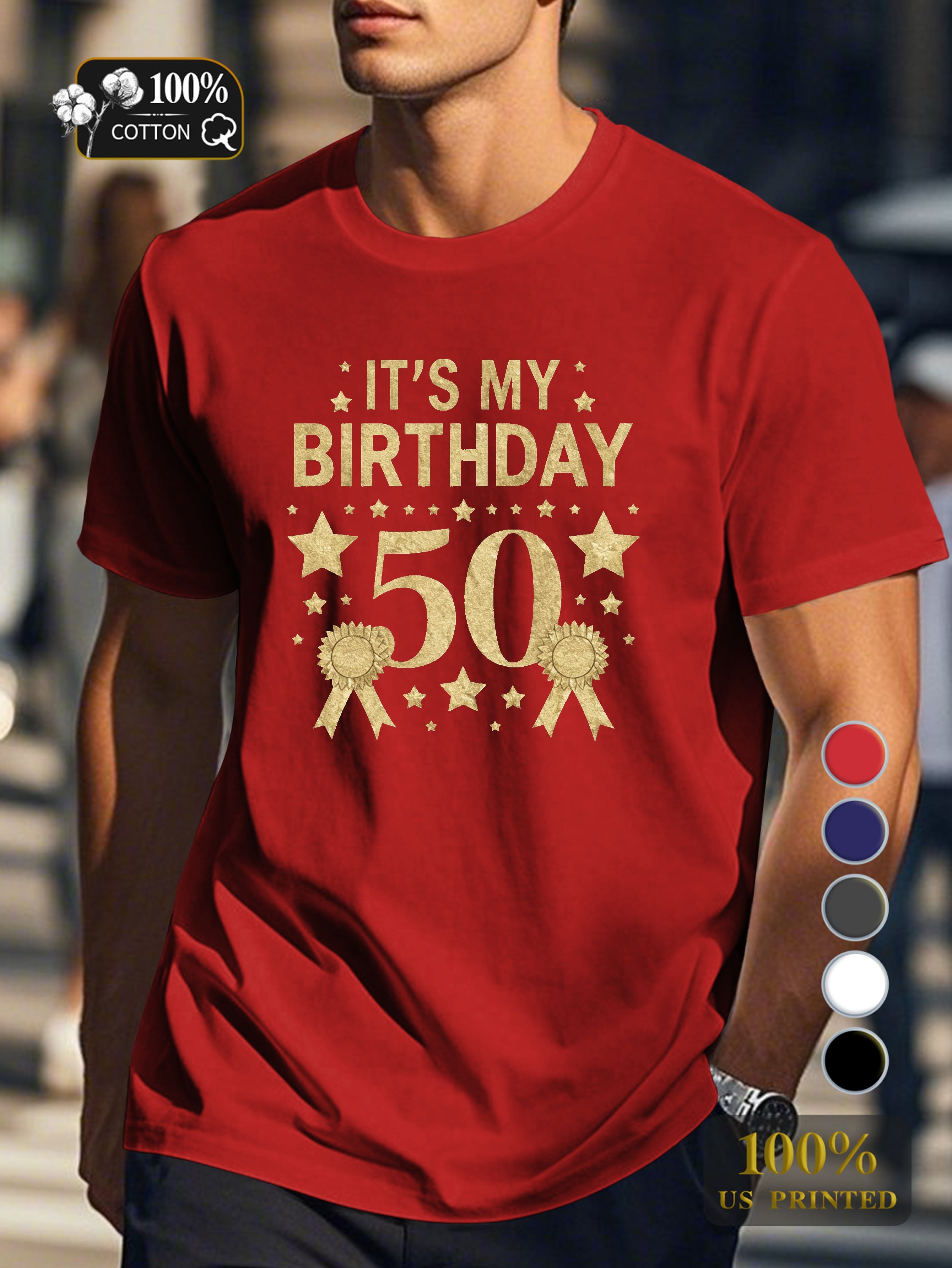 IT S MY BIRTHDAY Men's pure cotton Tshirt Comfort Fit