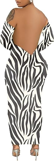 Womens Sexy Long Sleeve Off The Shoulder Maxi Dress