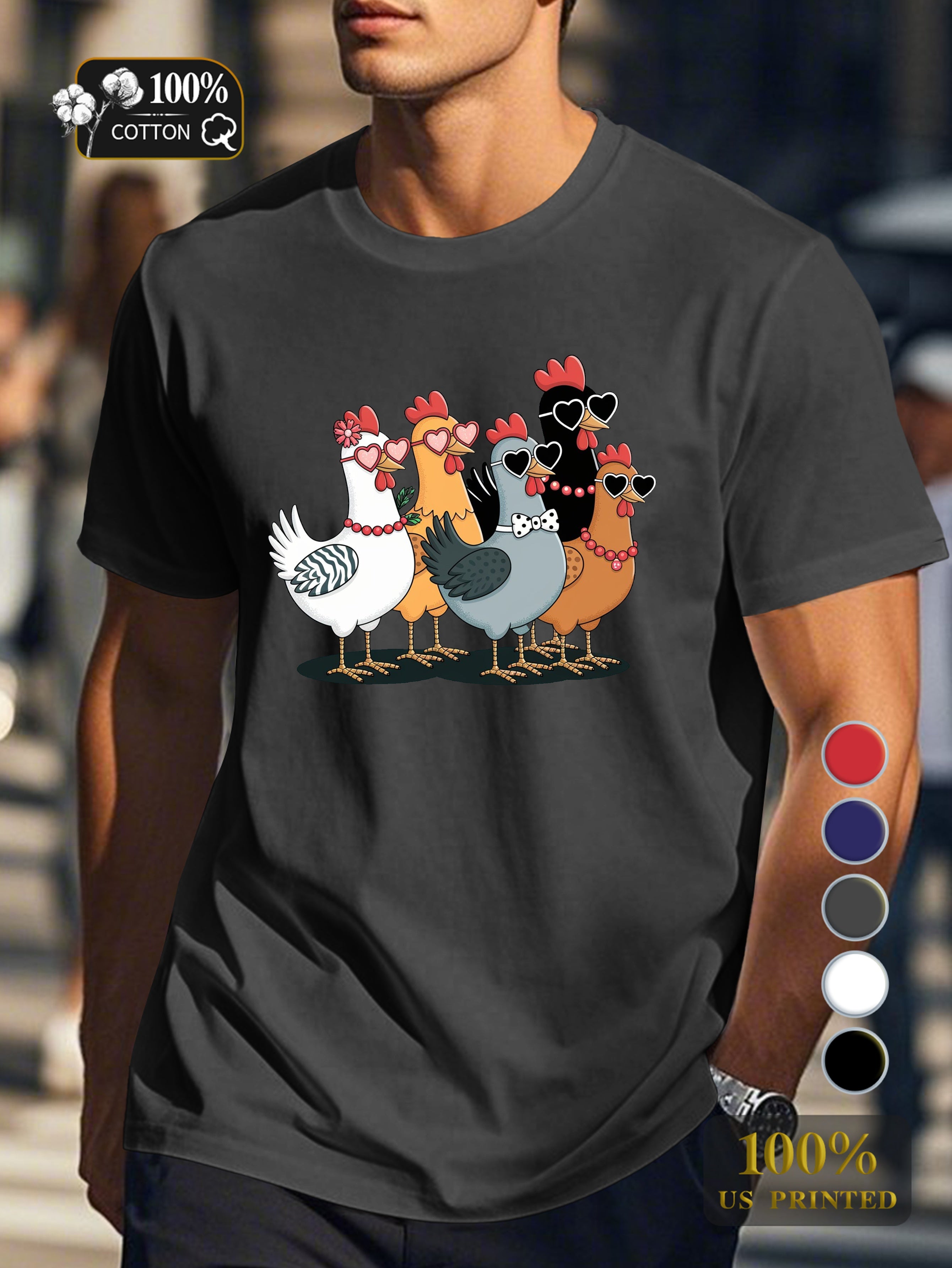 Top 0718 4 Men's pure cotton Tshirt Comfort Fit