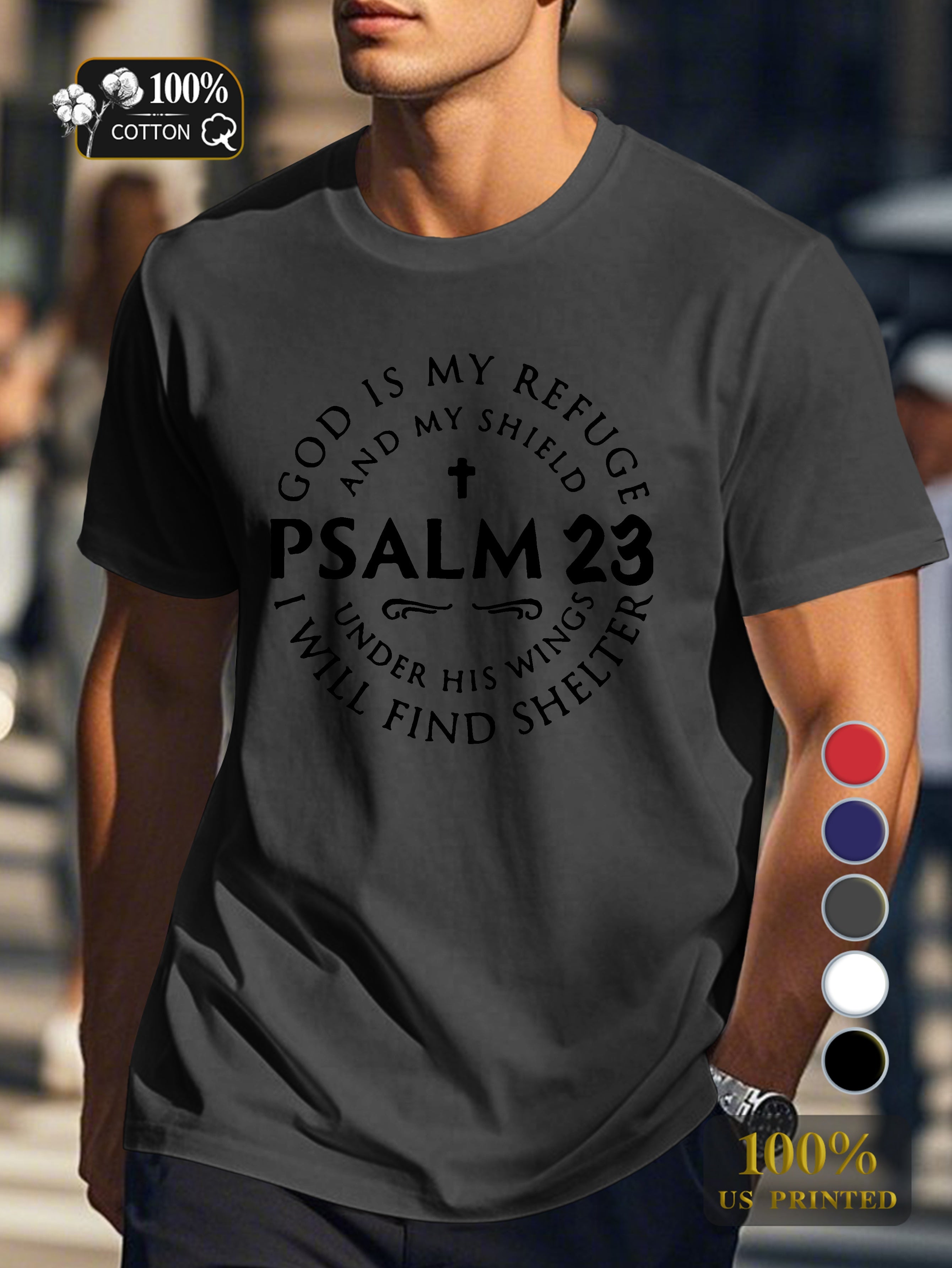 god Men's pure cotton Tshirt Comfort Fit