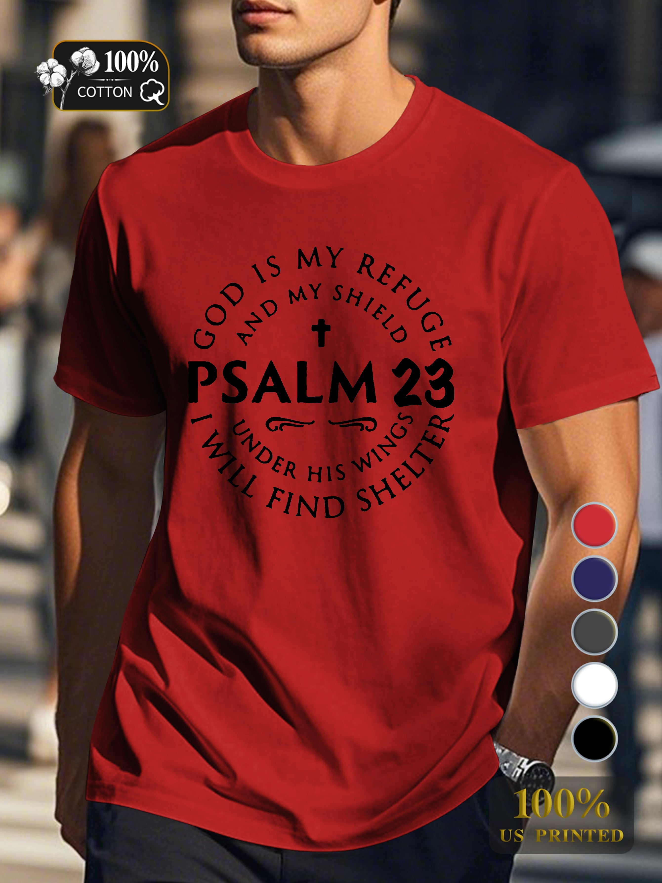 god Men's pure cotton Tshirt Comfort Fit