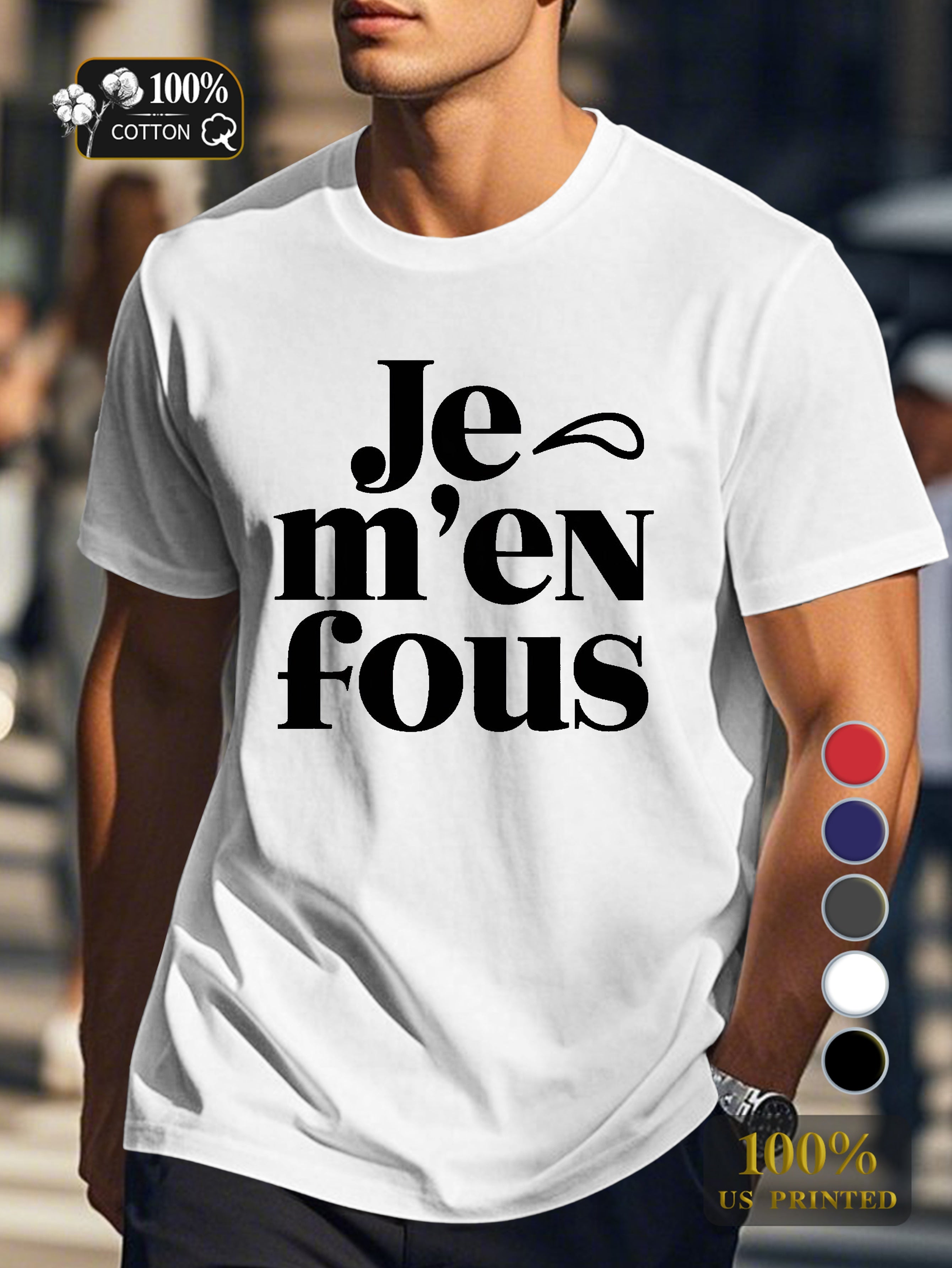 I DON T CARE Men's pure cotton Tshirt Comfort Fit