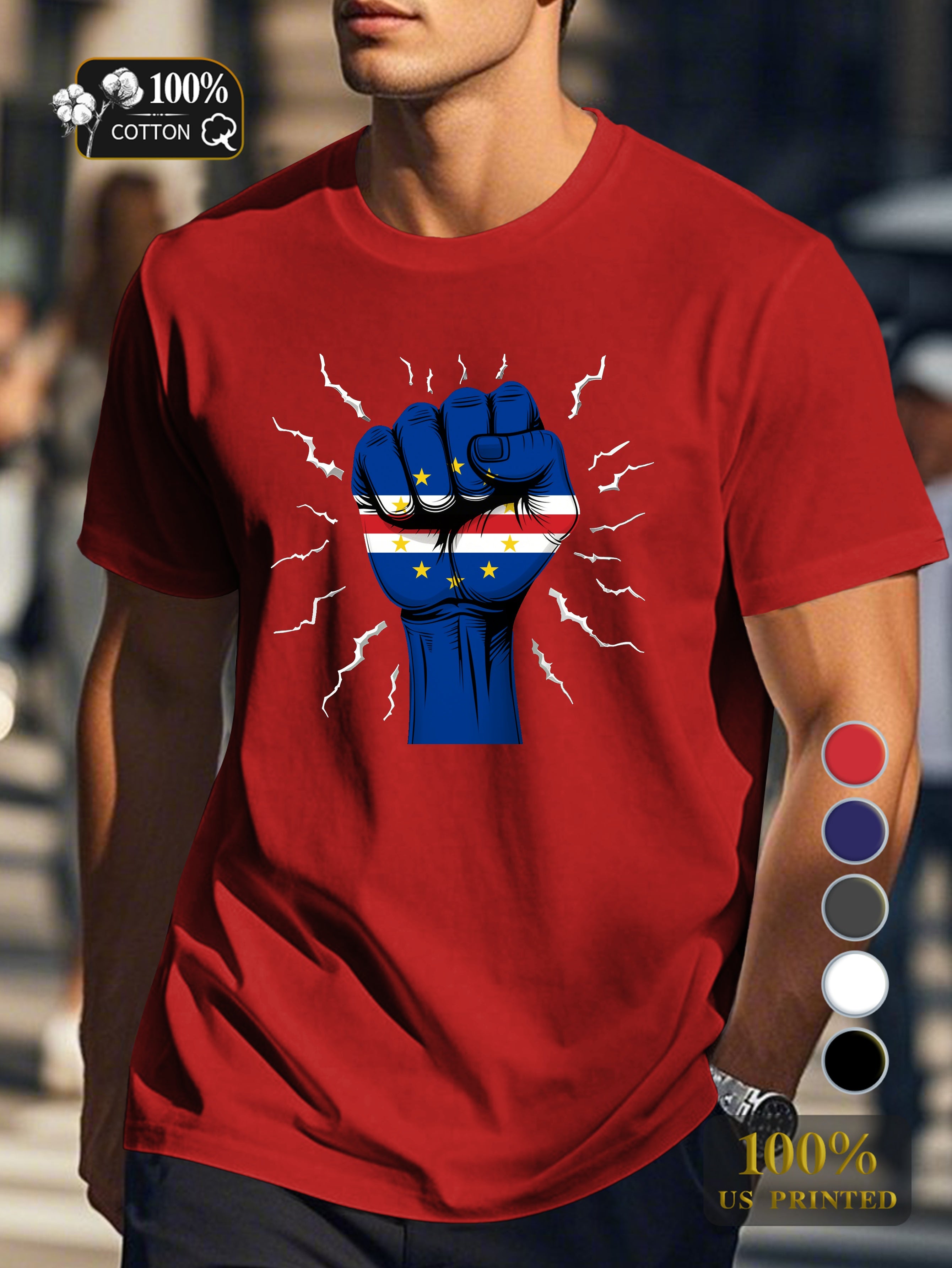 Top 0718 1 Men's pure cotton Tshirt Comfort Fit