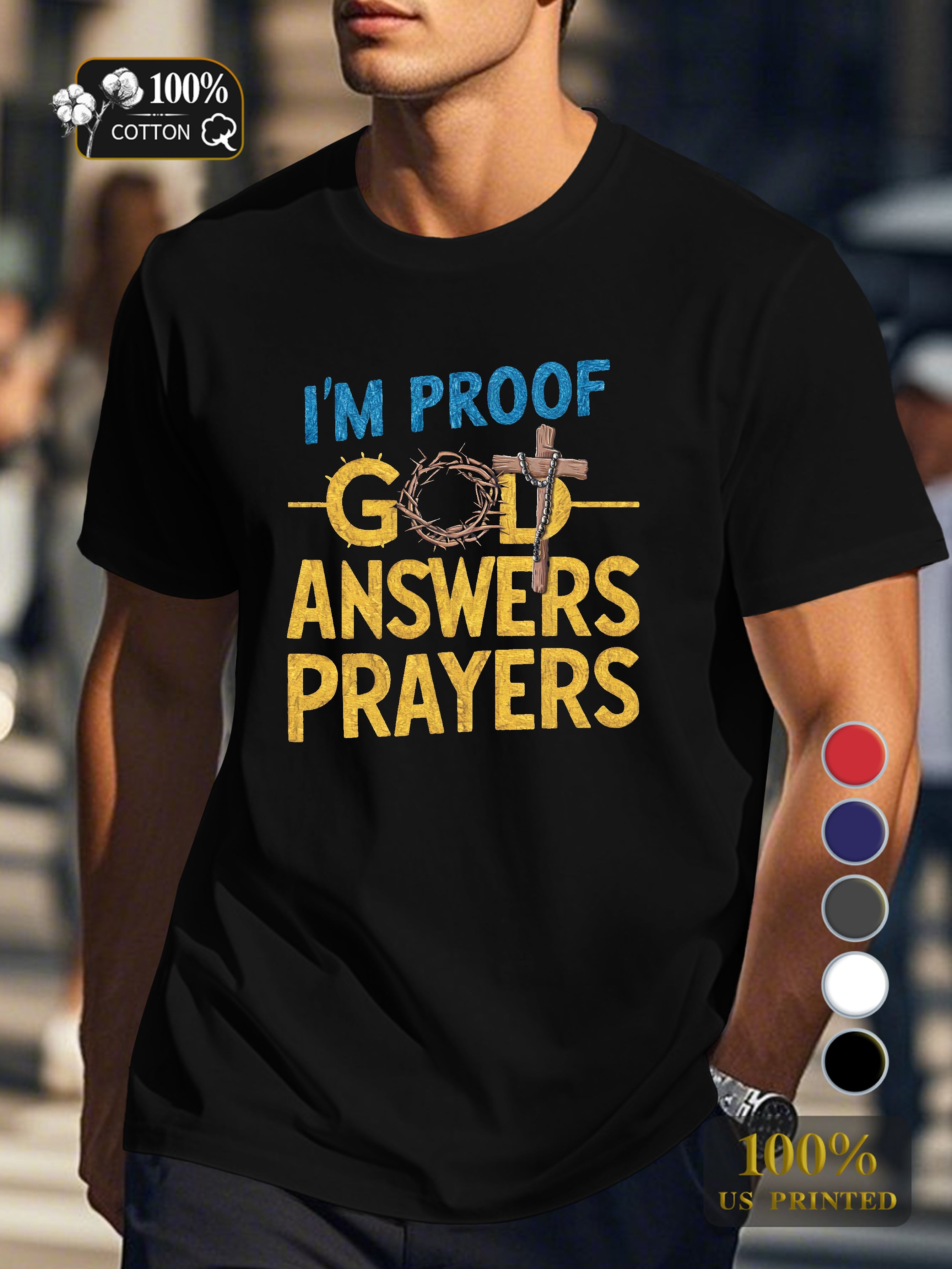 I M PROOF Men's pure cotton Tshirt Comfort Fit