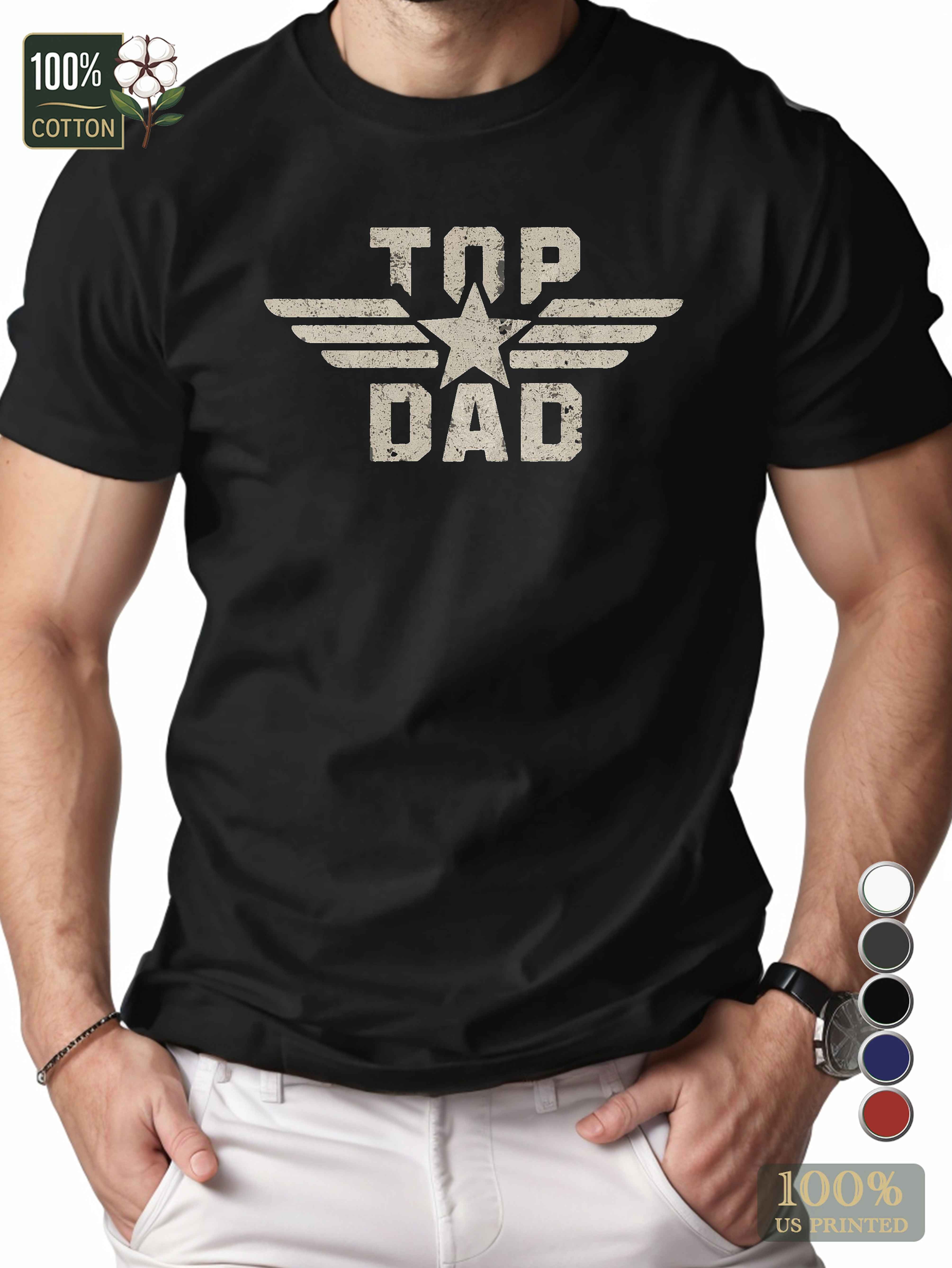 TOP DAD illustration Men's pure cotton Tshirt Comfort Fit